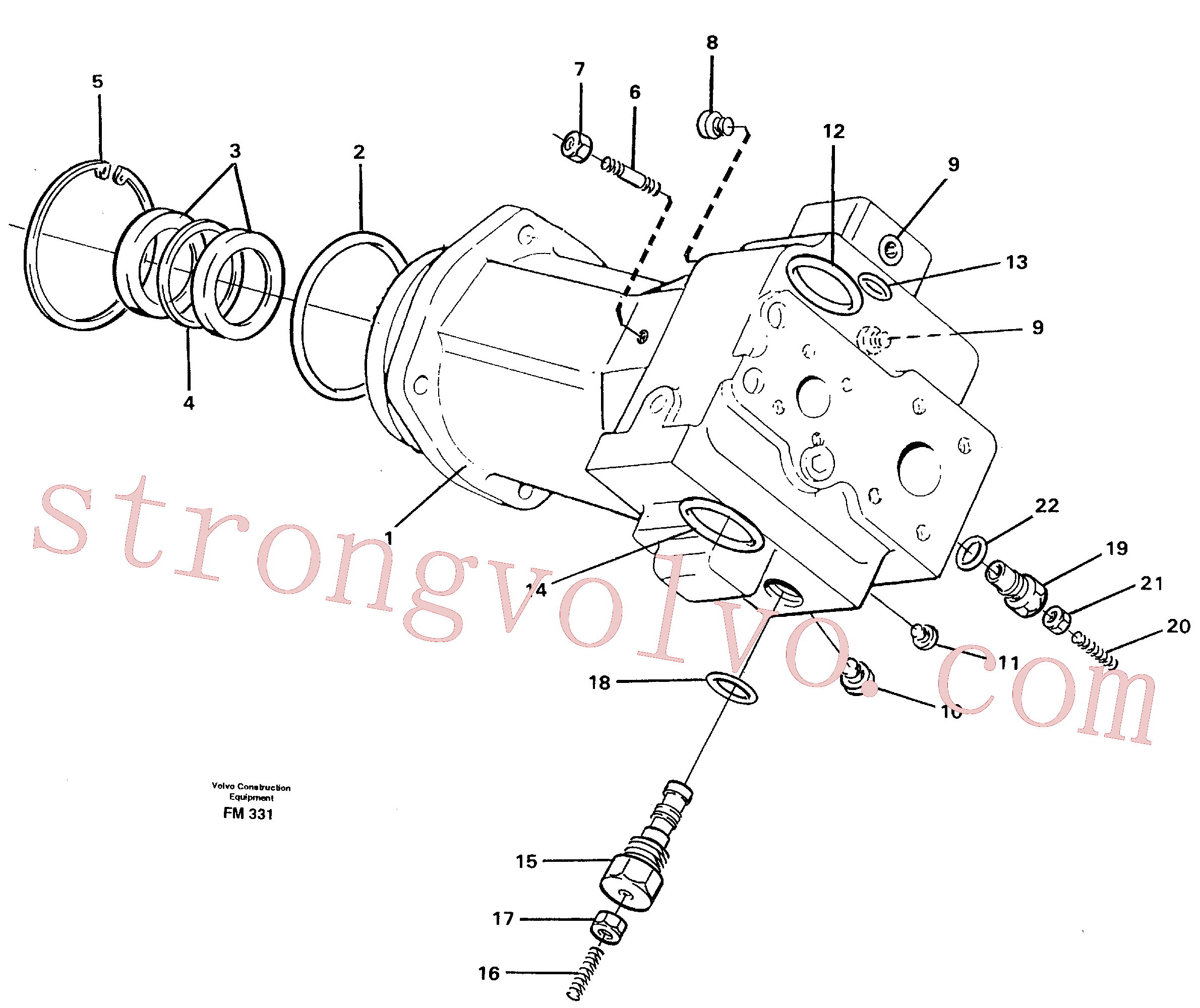 VOE14211724 Volvo Bomba hidráulica(FM331 Montagem)