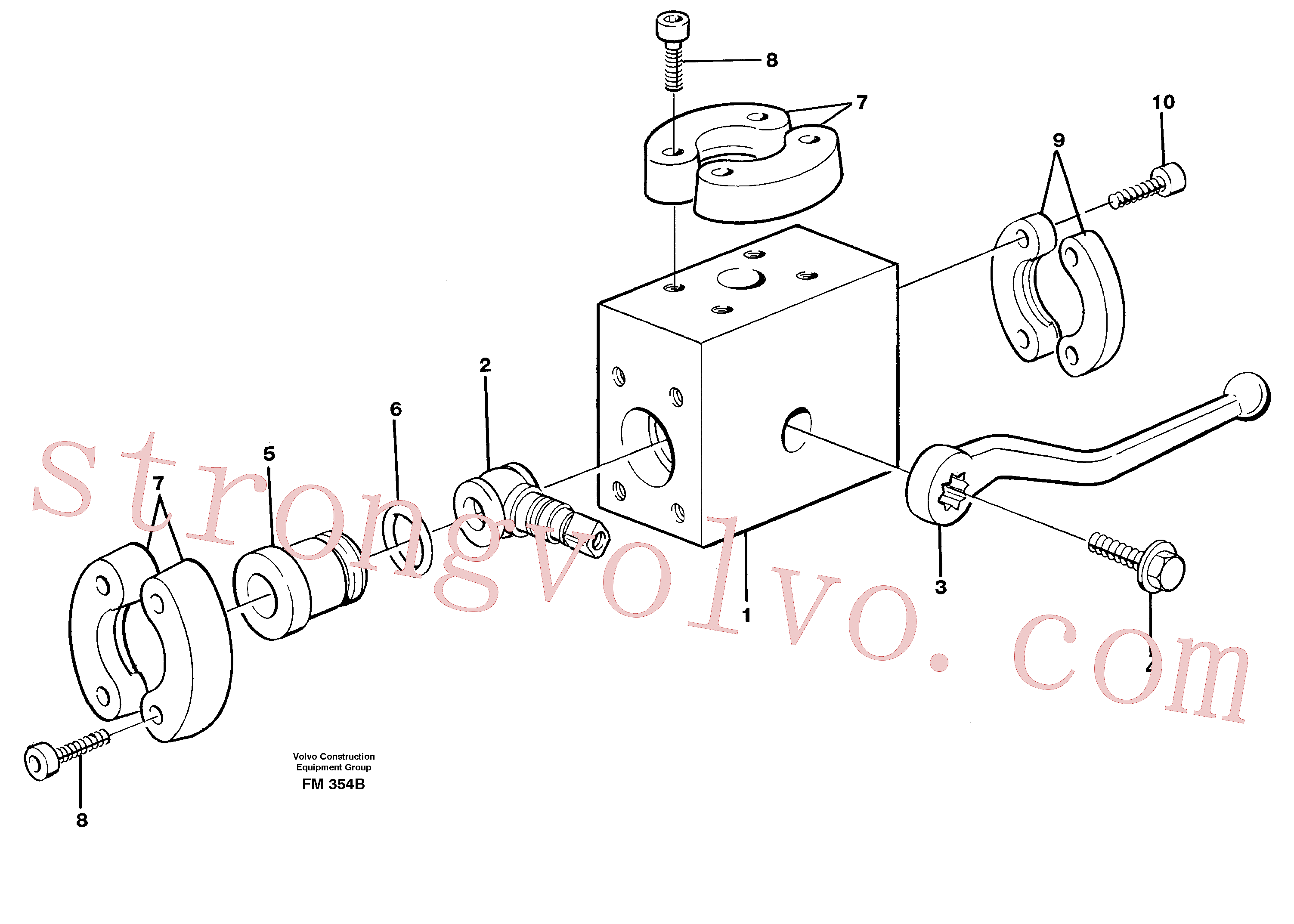 Volvo VOE14340117 Corpo de válvula Volvo Acessórios para escavadeira