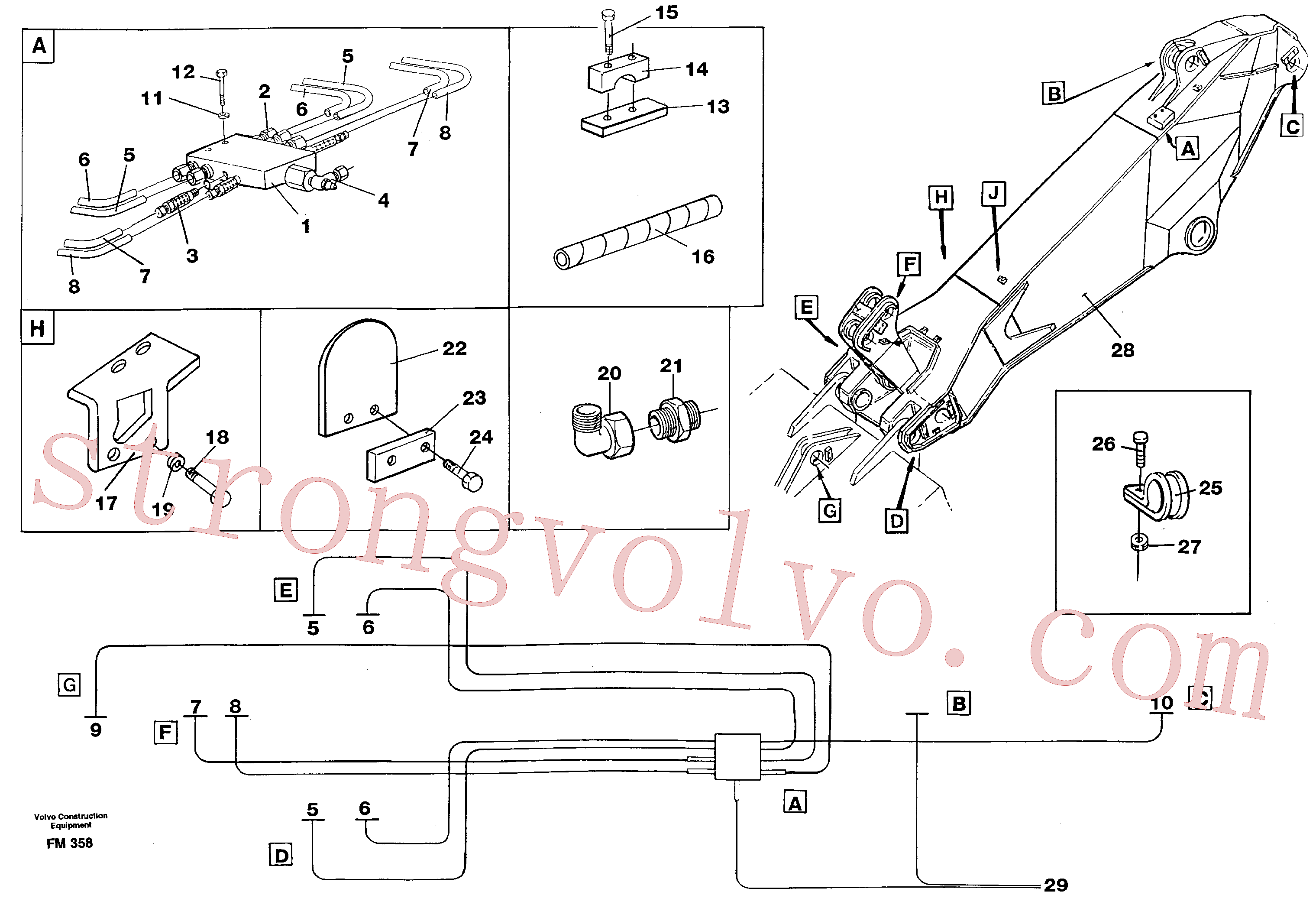 VOE14100379 Cone Inscreva-se para Volvo Acessórios para escavadeira