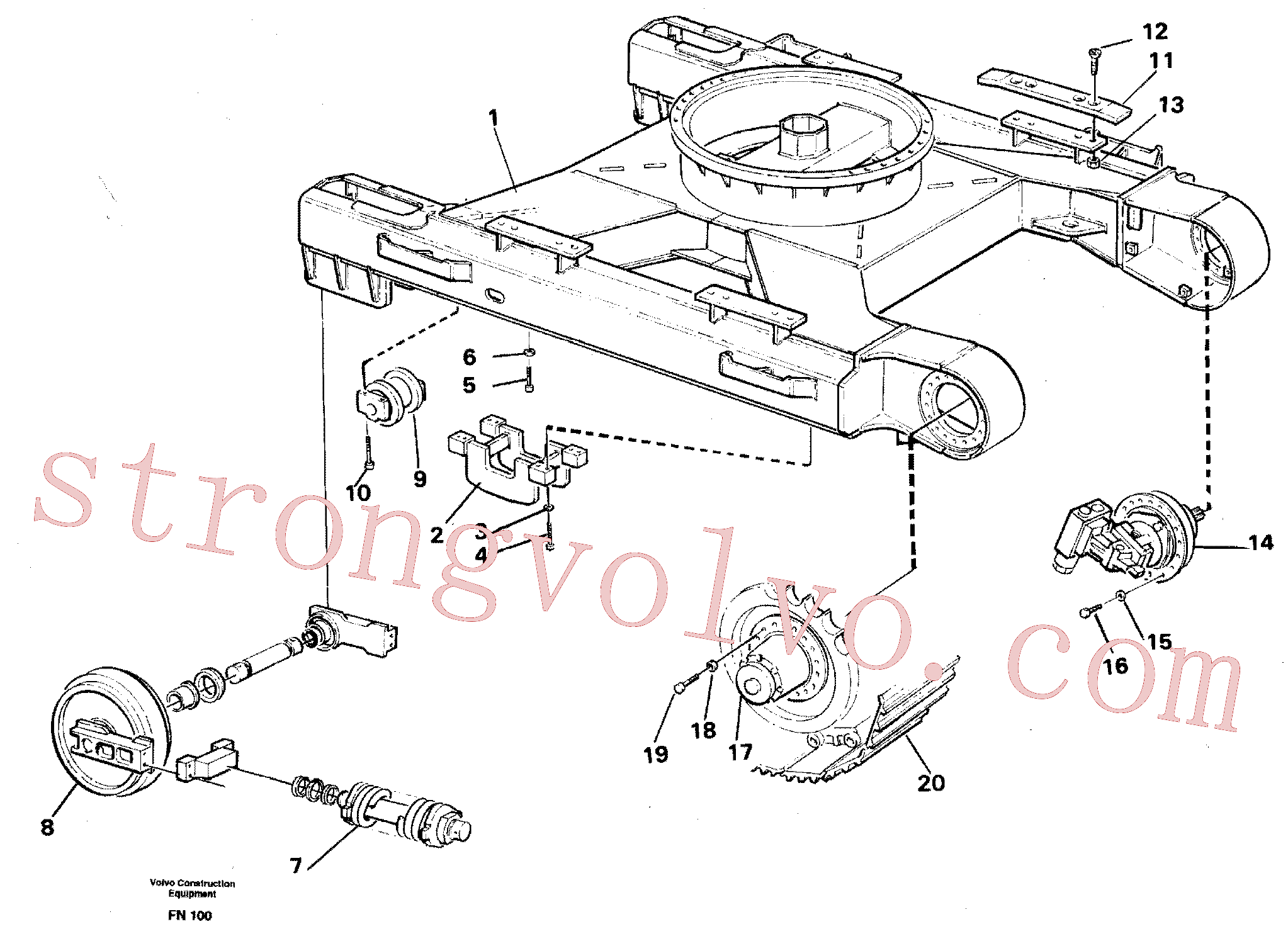 VOE60110000 Volvo Substrutura(FN100 Montagem)