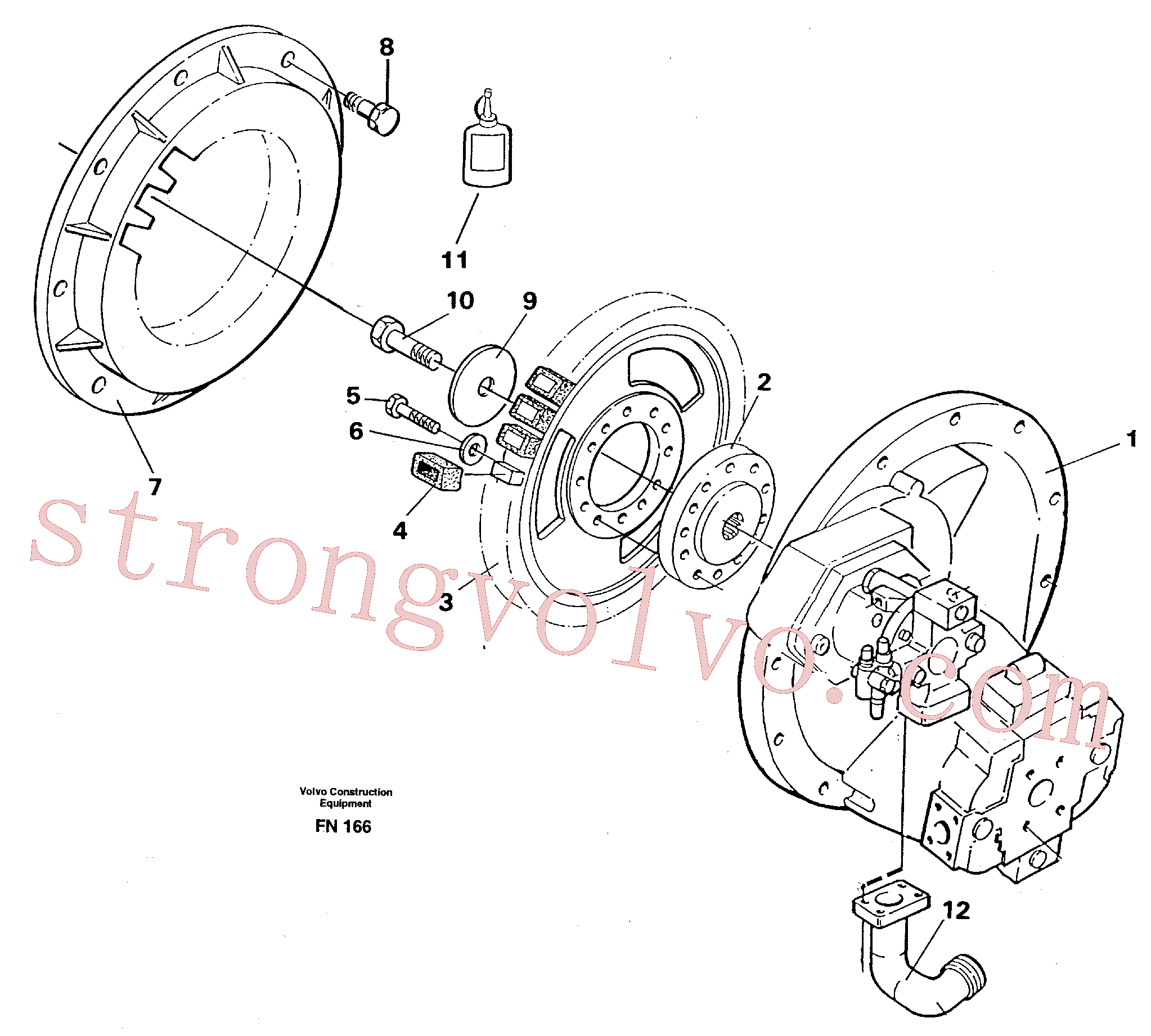 VOE973244 Parafuso sextavado Inscreva-se para Volvo Acessórios para escavadeira