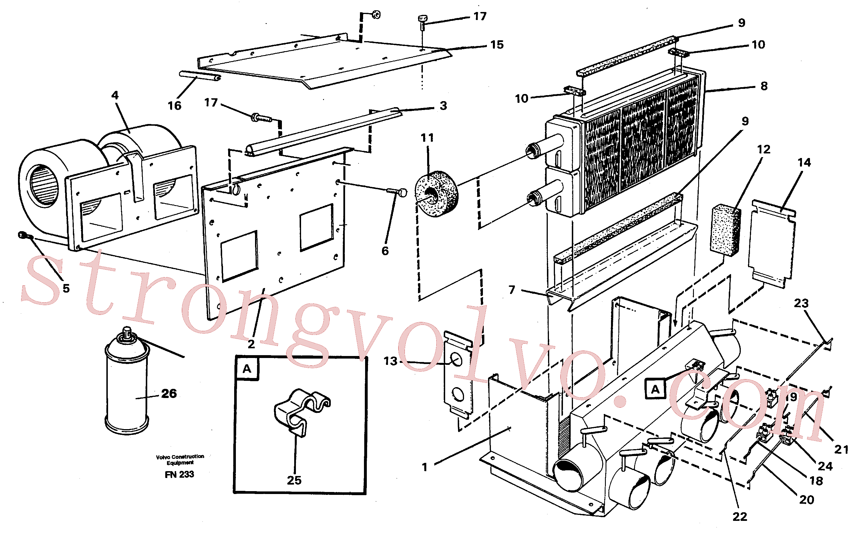VOE946501 Parafuso Volvo escavadeira