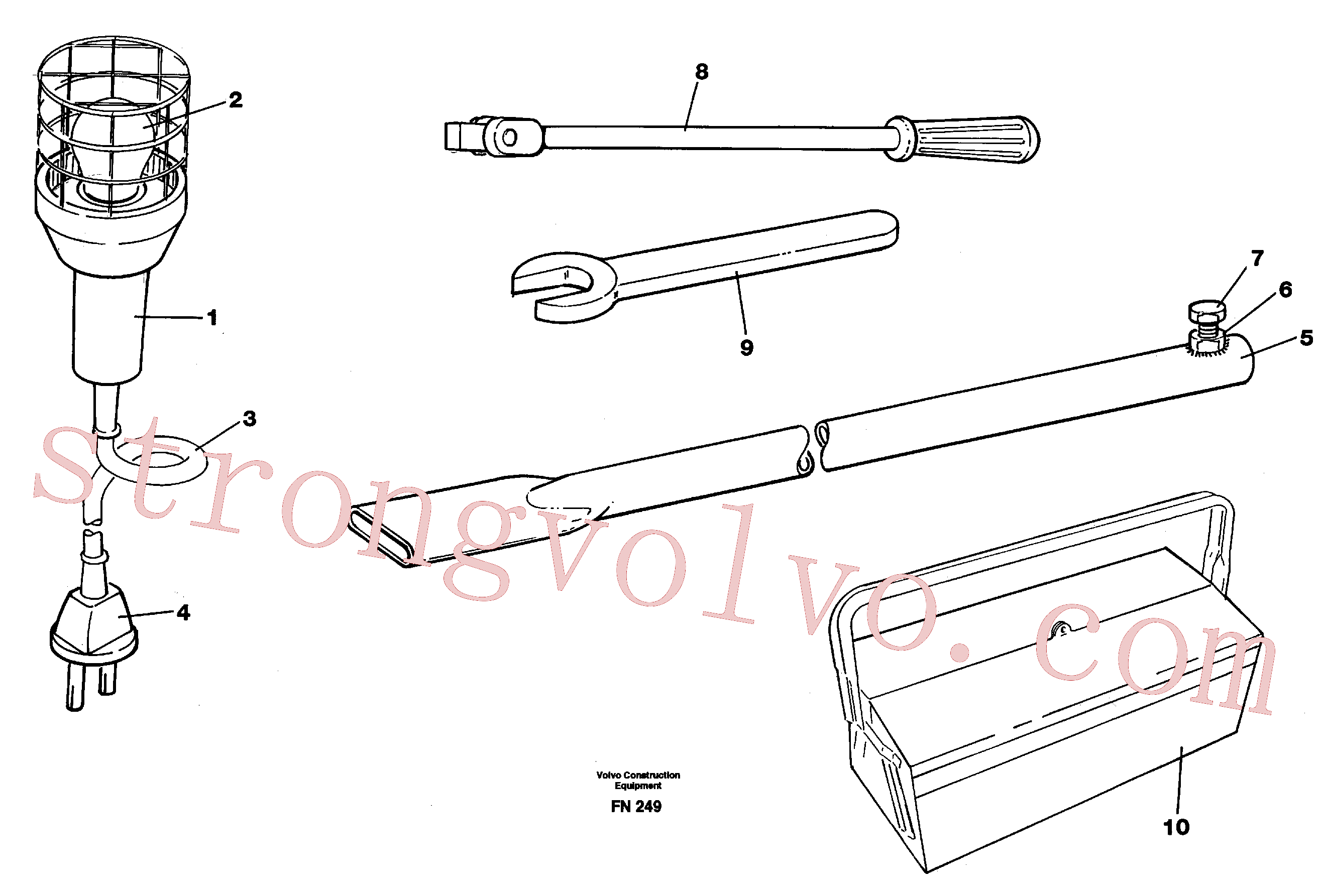 VOE962074 Volvo Ferramentas(FN249 Montagem)
