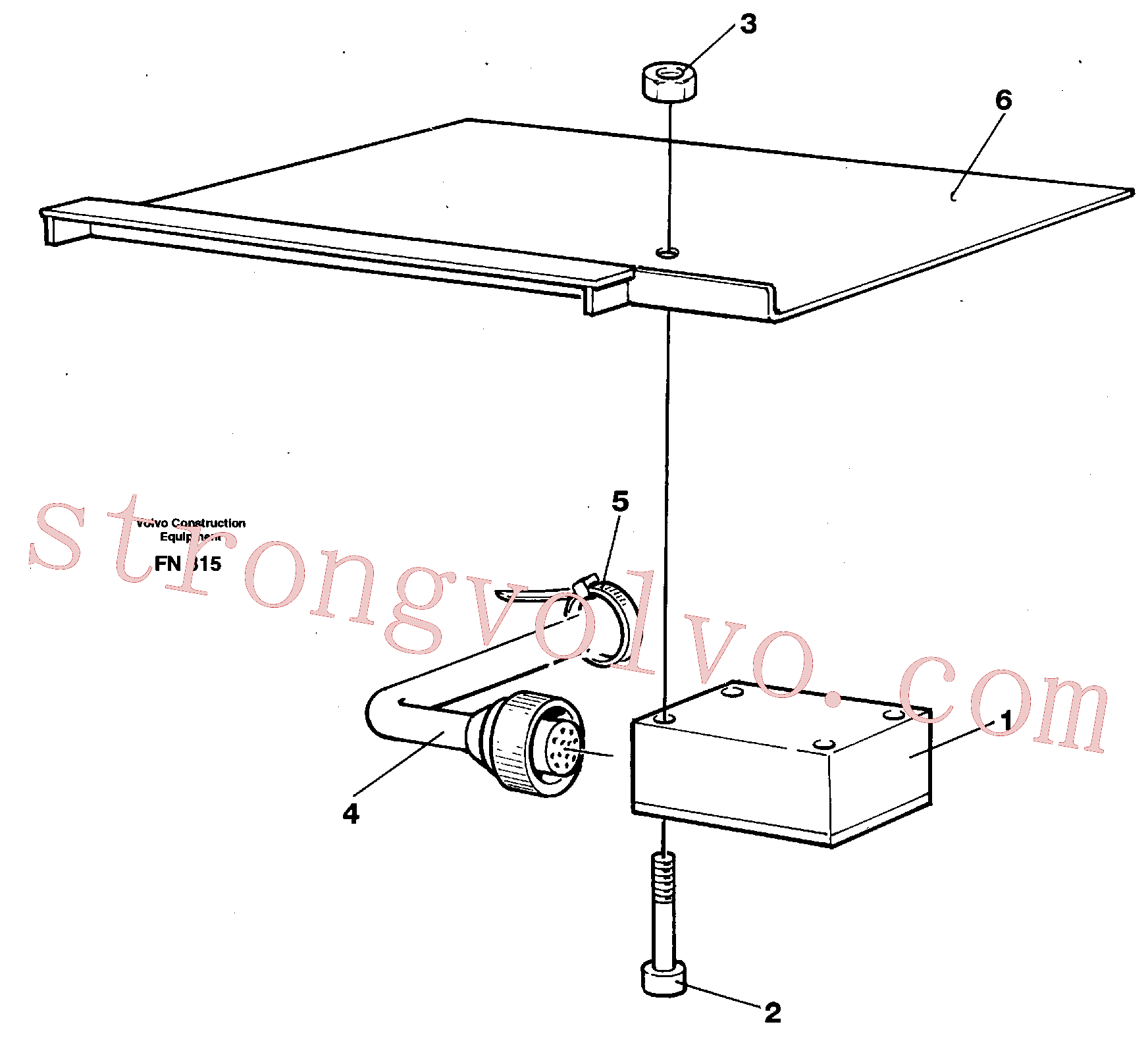 Volvo Montagem VOE14014814 Parafuso Acessórios