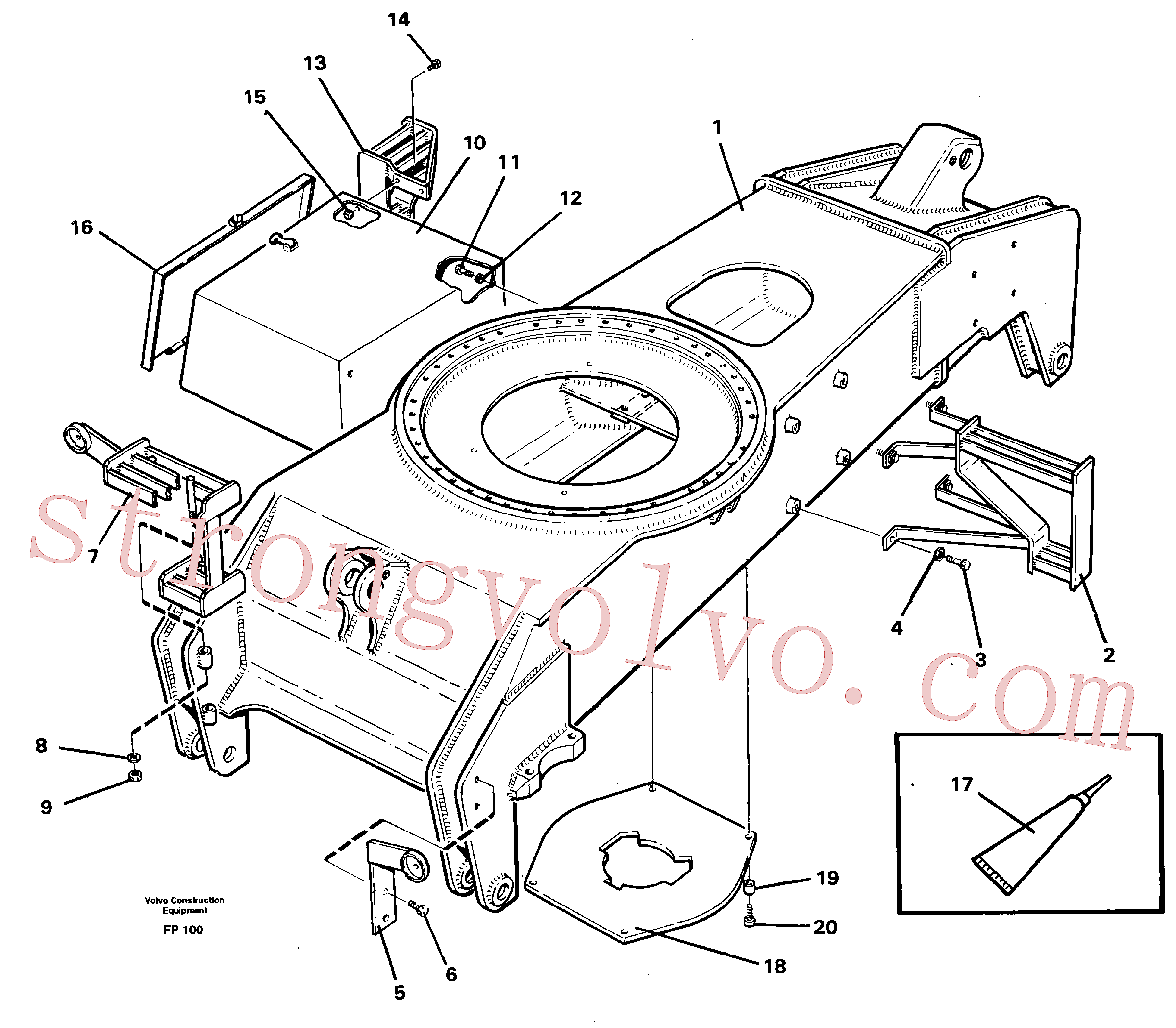 VOE14263526 Volvo Substrutura(FP100 Montagem)