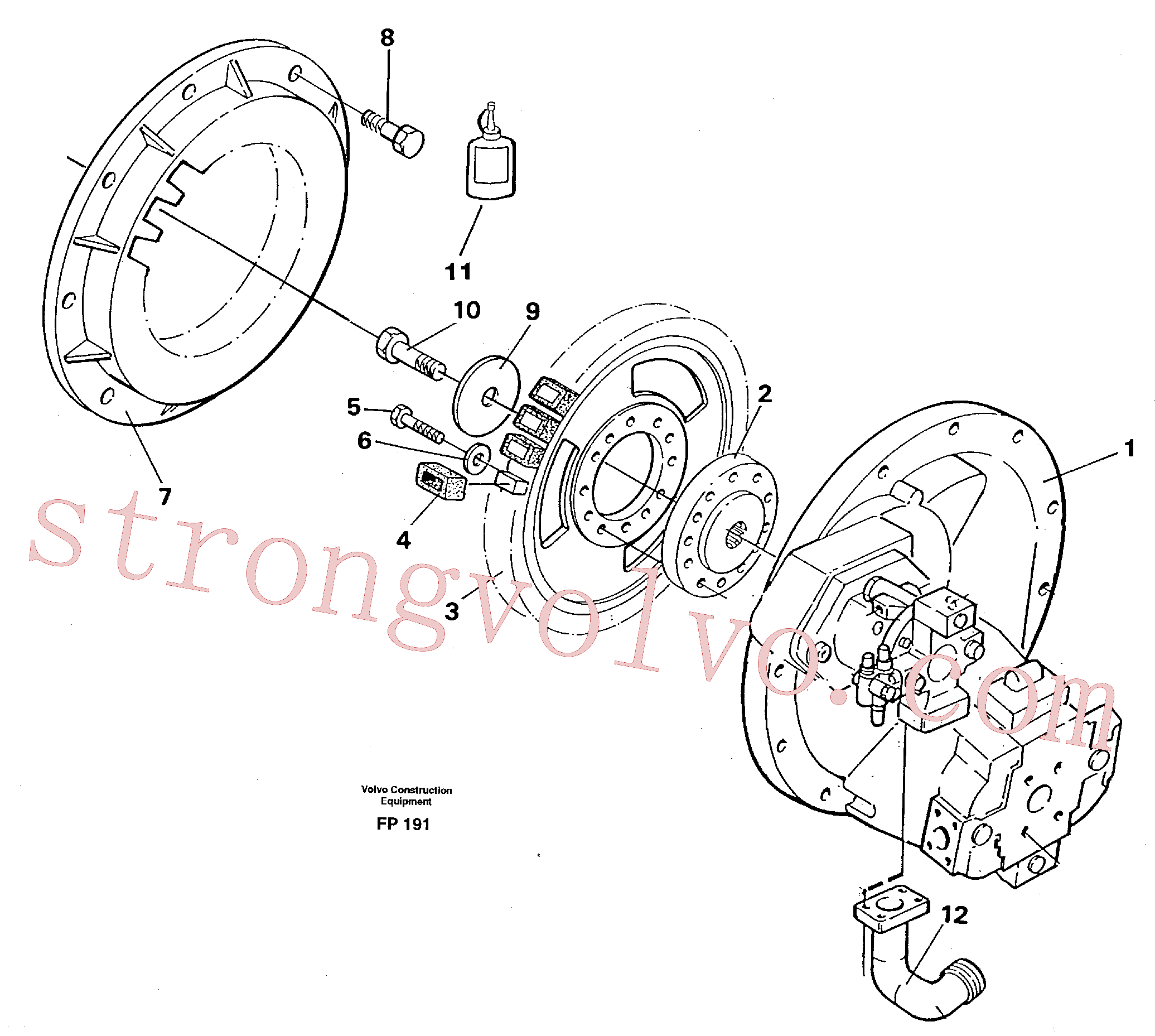Volvo VOE14216054 Drive Gear Ring Volvo Acessórios para escavadeira