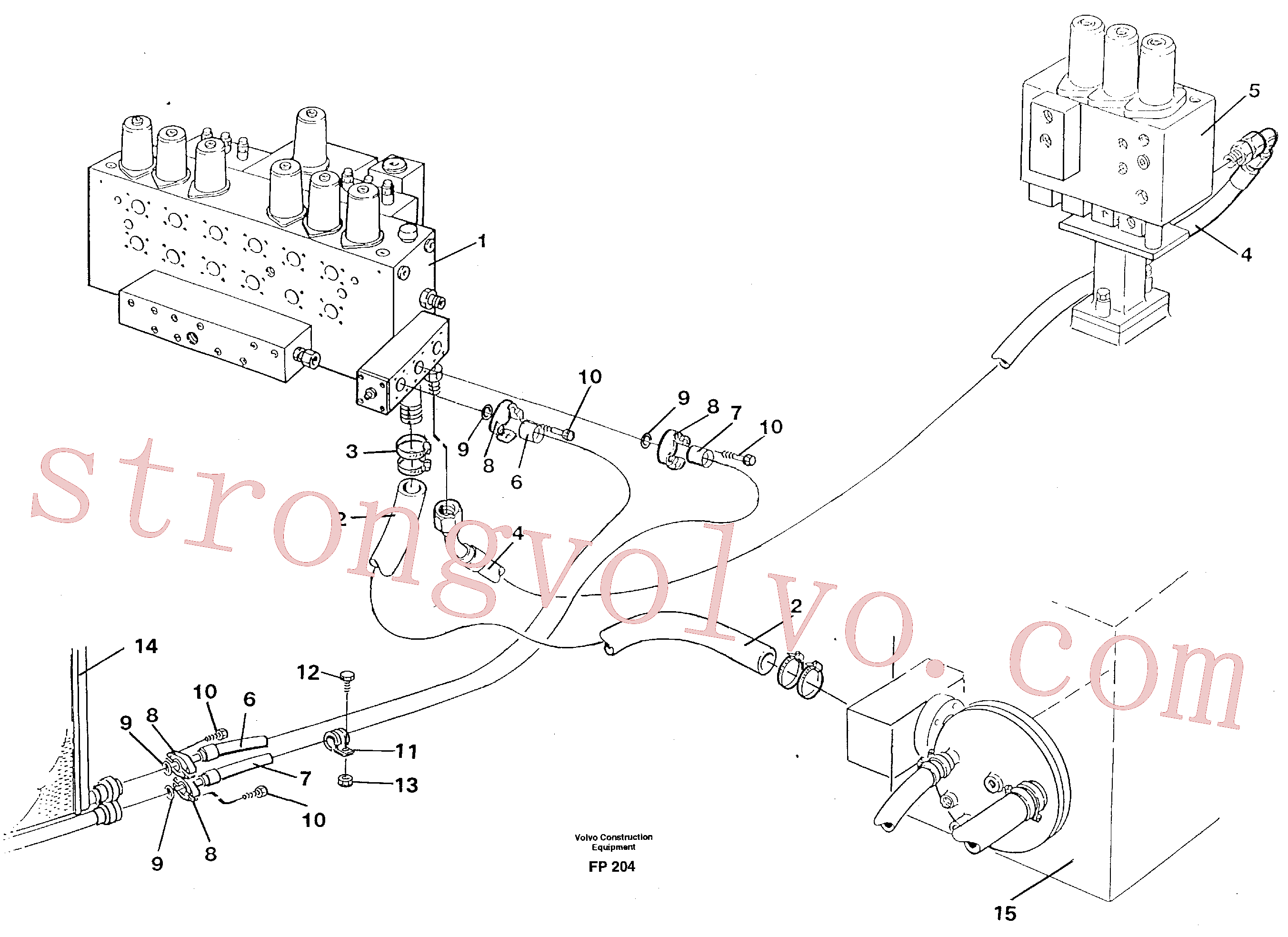Volvo Montagem VOE14251427 Mangueira Acessórios