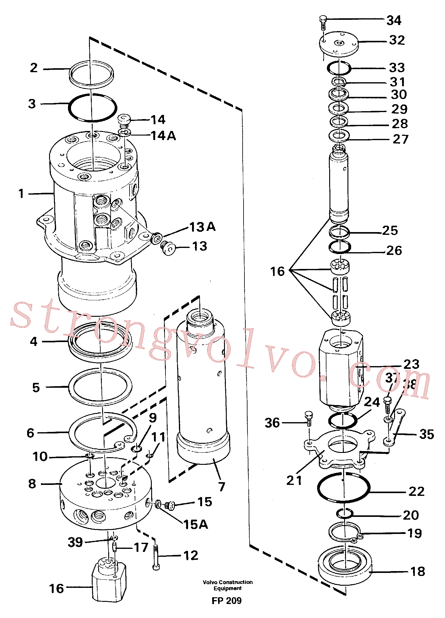 VOE13960169 Volvo Rótula(FP209 Montagem)