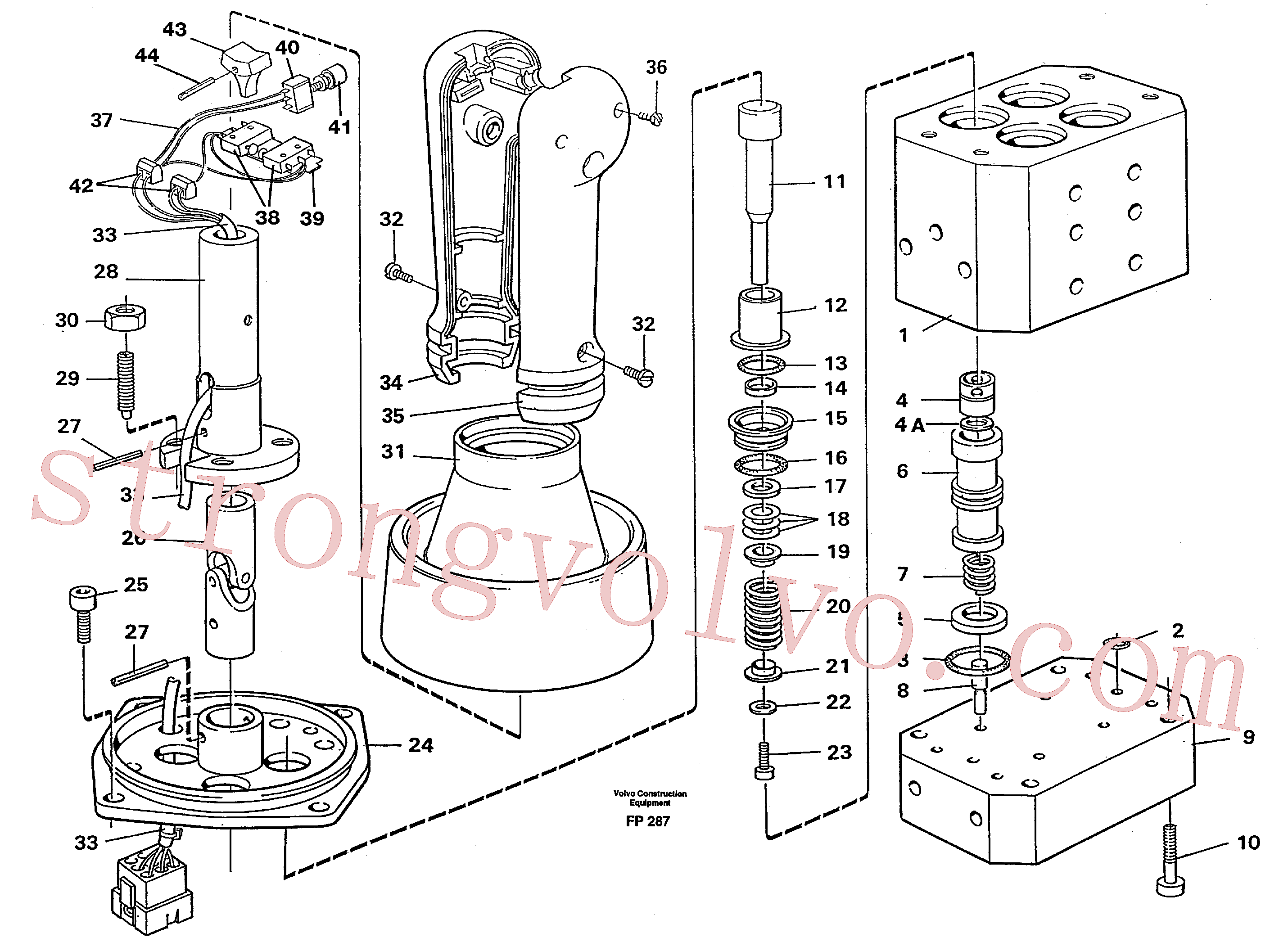 VOE14241247 Volvo Válvula de pressão de controlo(FP287 Montagem)