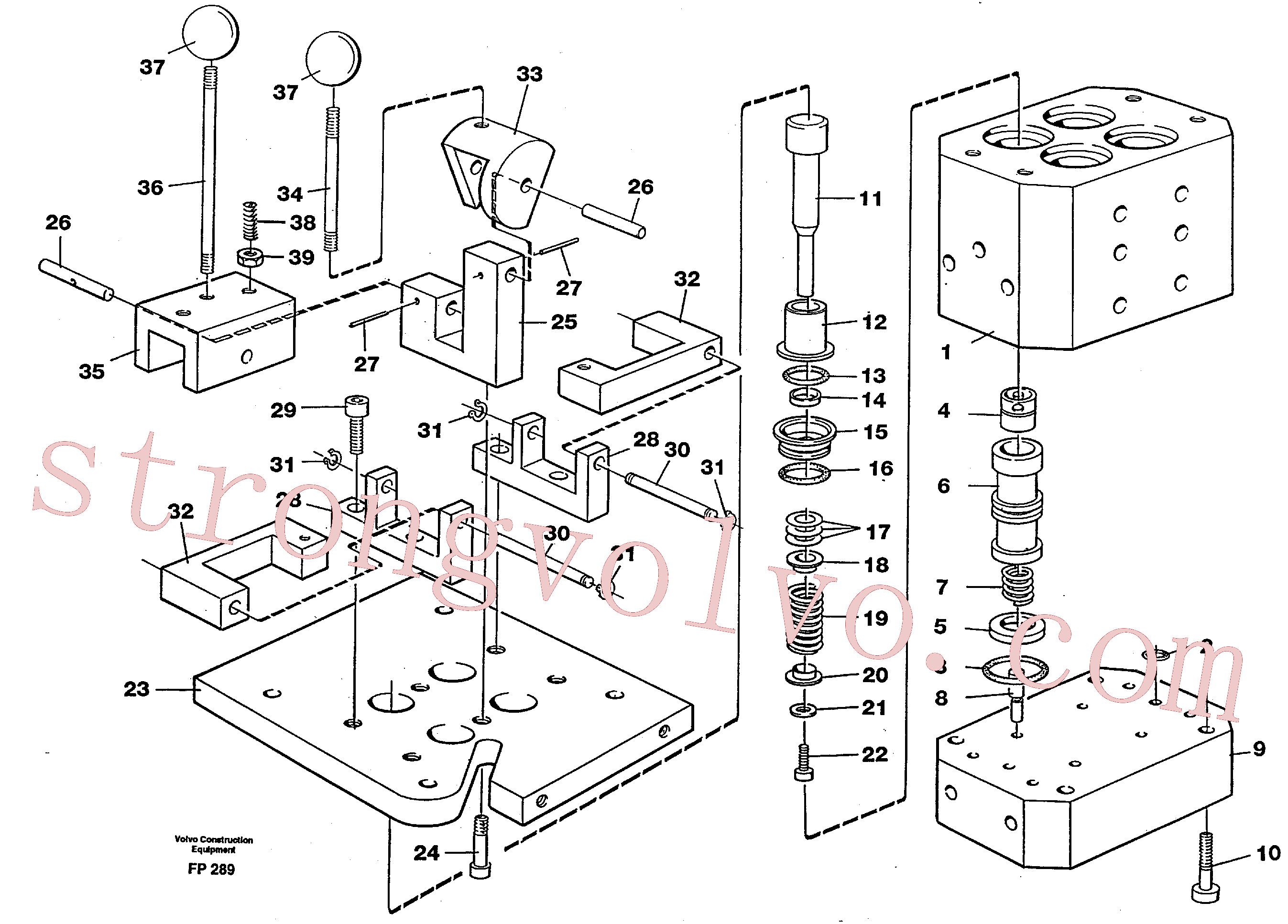 Volvo Acessórios para escavadeira VOE14014657 Parafuso Acessórios