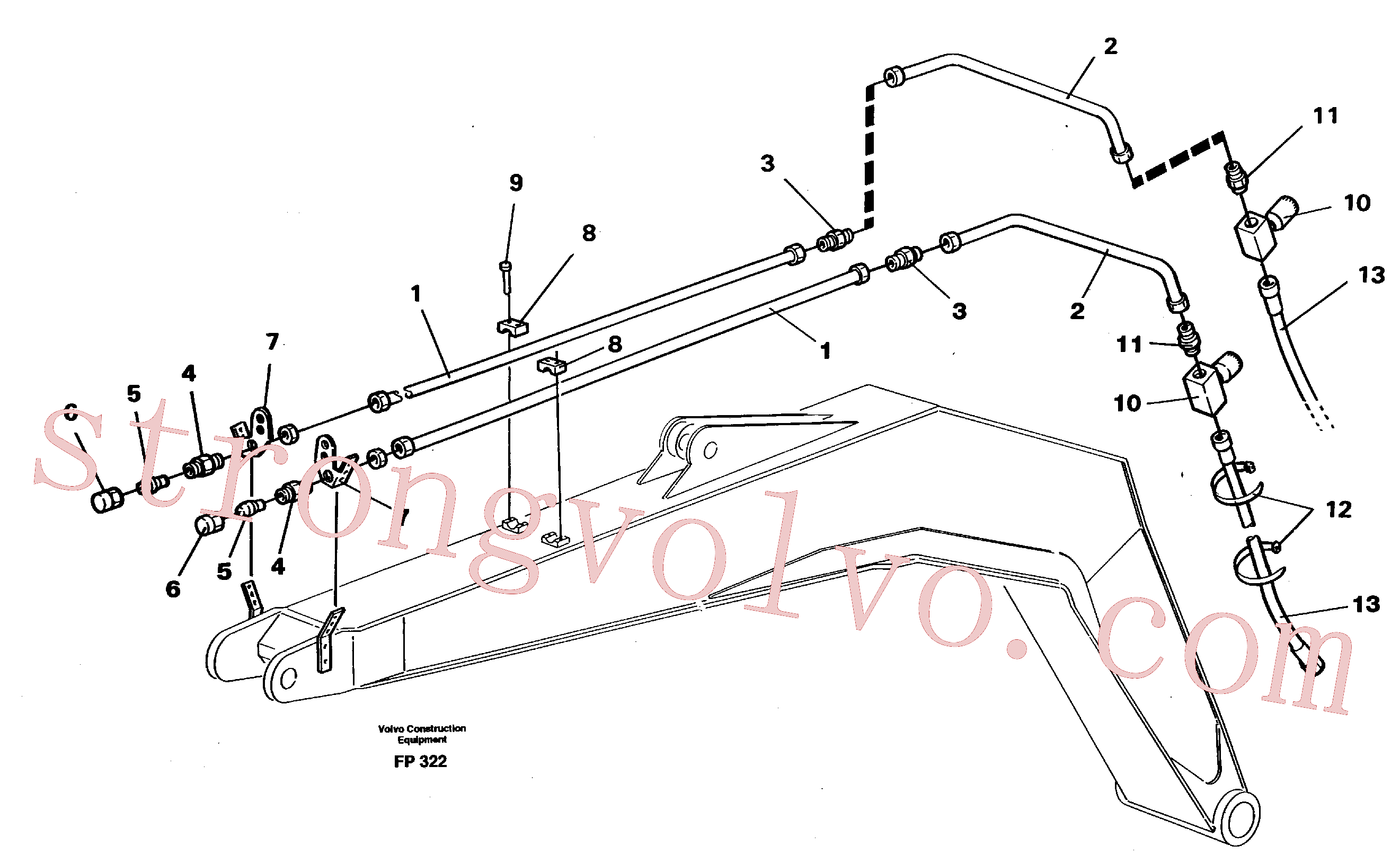 VOE14258769 S Bkt/grab Atch Inscreva-se para Volvo Acessórios para escavadeira