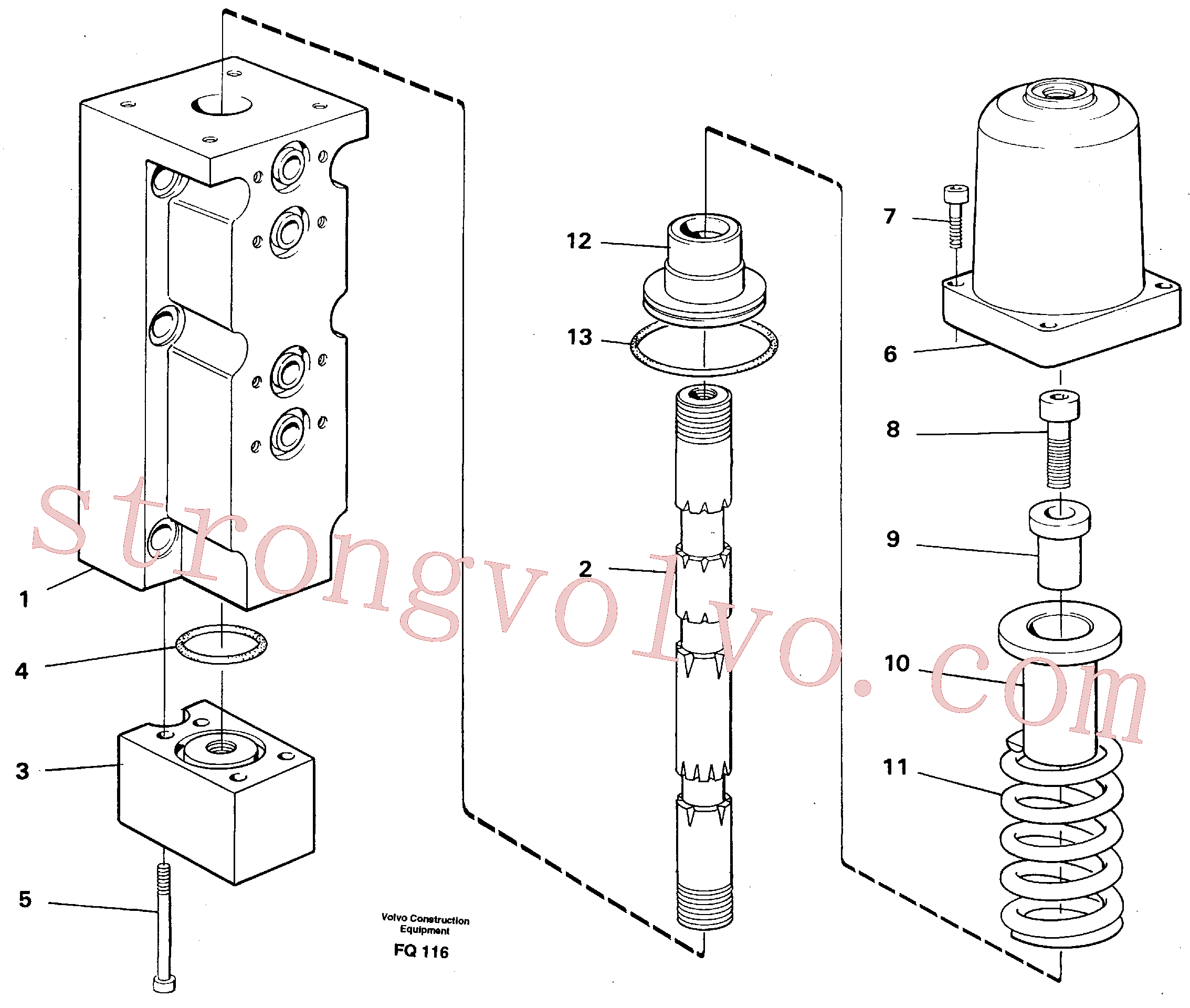 Volvo Acessórios para escavadeira VOE14258680 Directional Valve Acessórios
