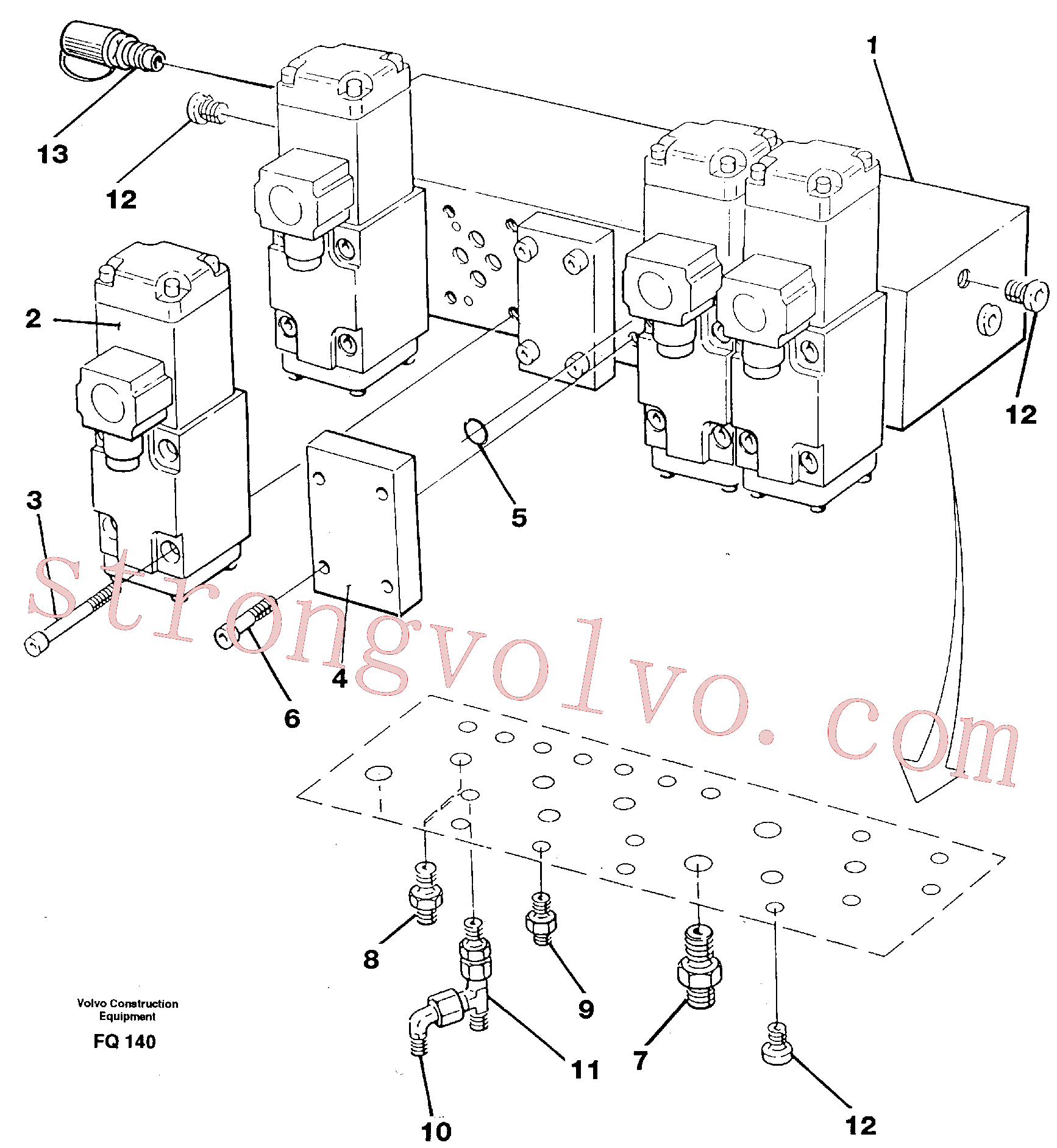 VOE14012423 Niple Volvo escavadeira