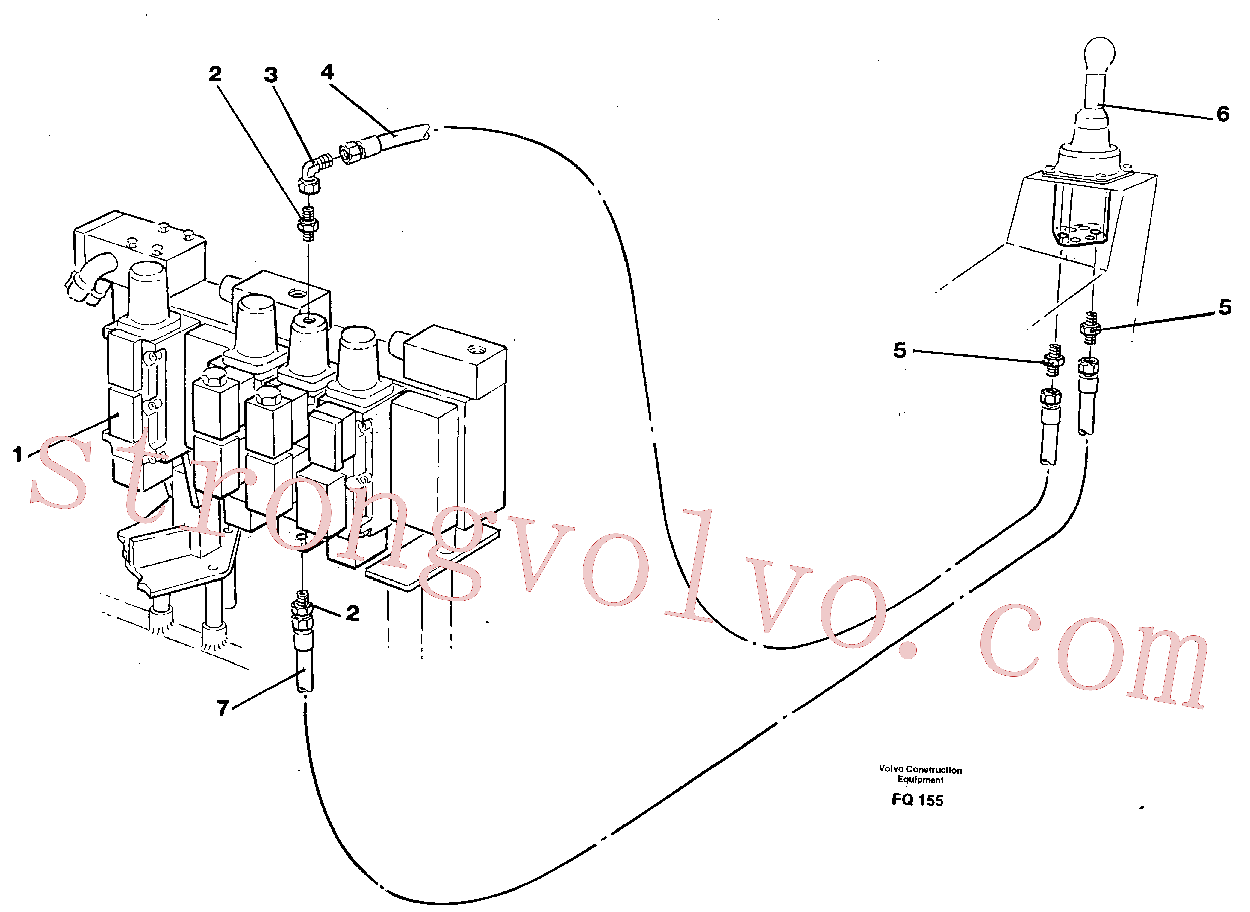 VOE14263256 Mangueira hidráulica Volvo escavadeira