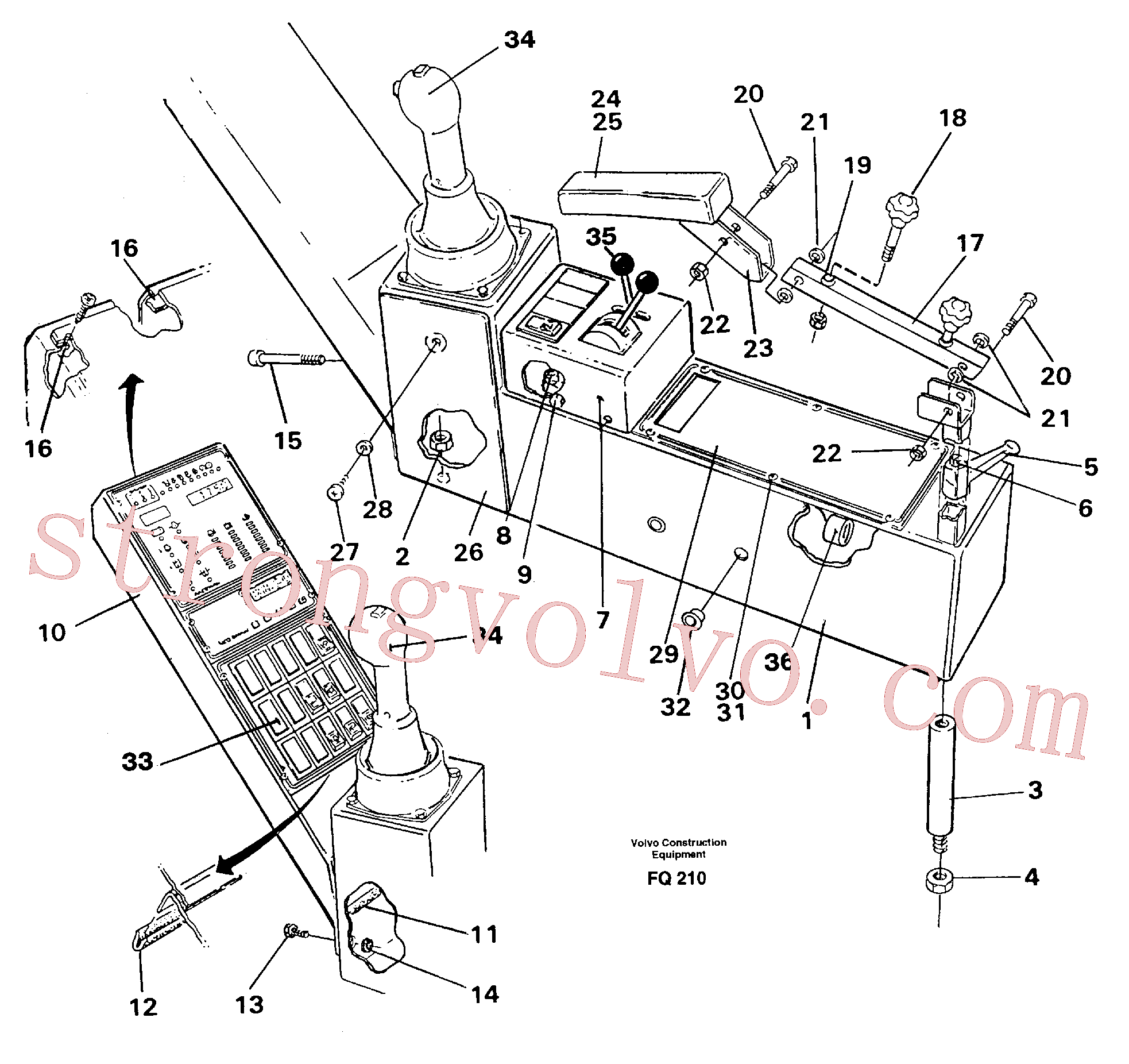 VOE14213384 Volvo Painel lateral direito(FQ210 Montagem)