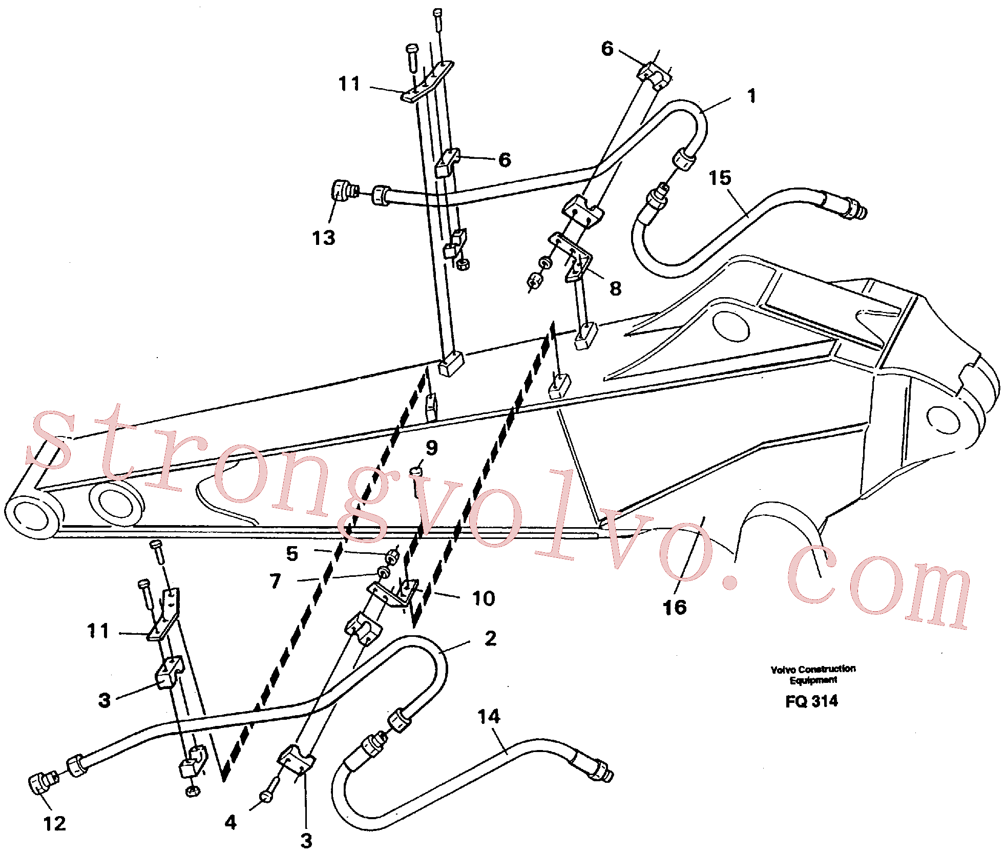 Volvo VOE14251530 Attachment Volvo Acessórios para escavadeira