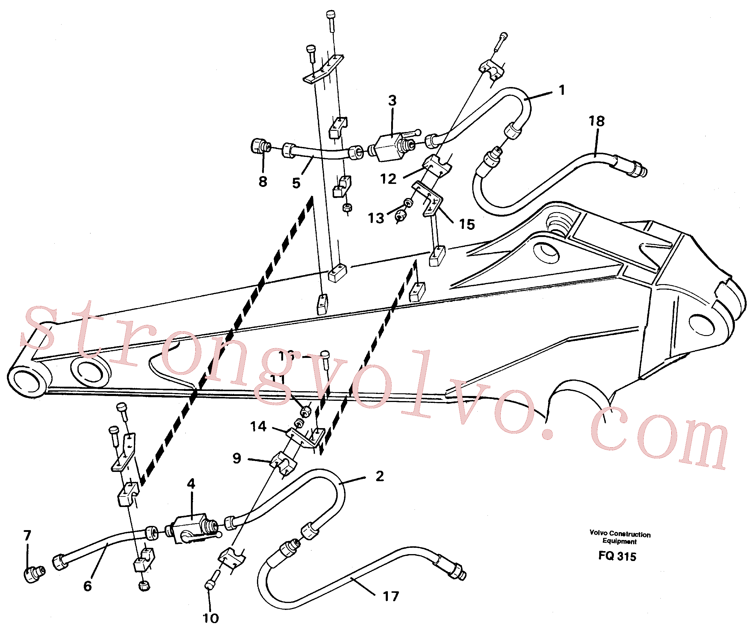 Atacado VOE14253420 Equipamento Volvo escavadeira