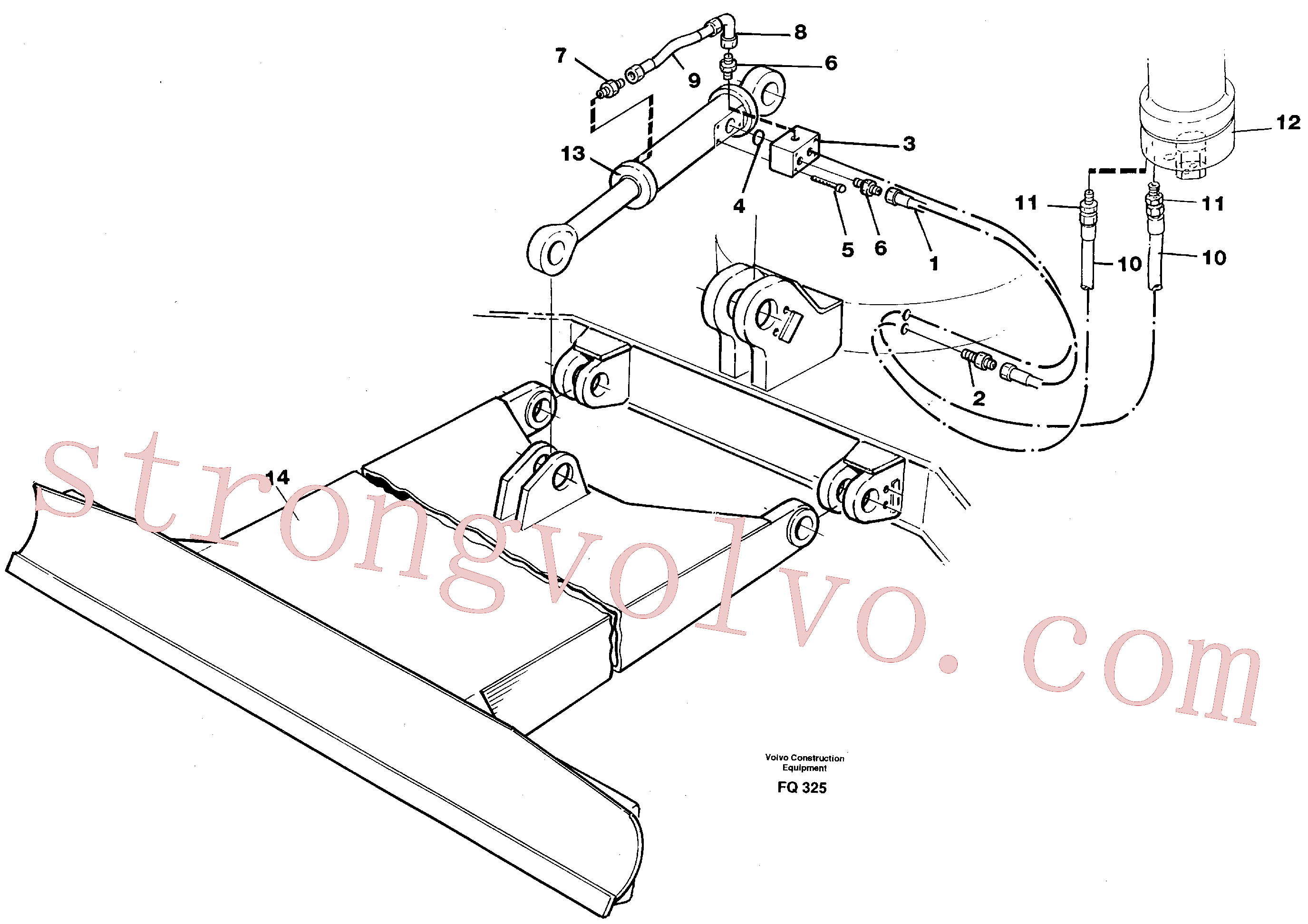 Atacado VOE14253827 Bloqueio hidráulico Volvo escavadeira