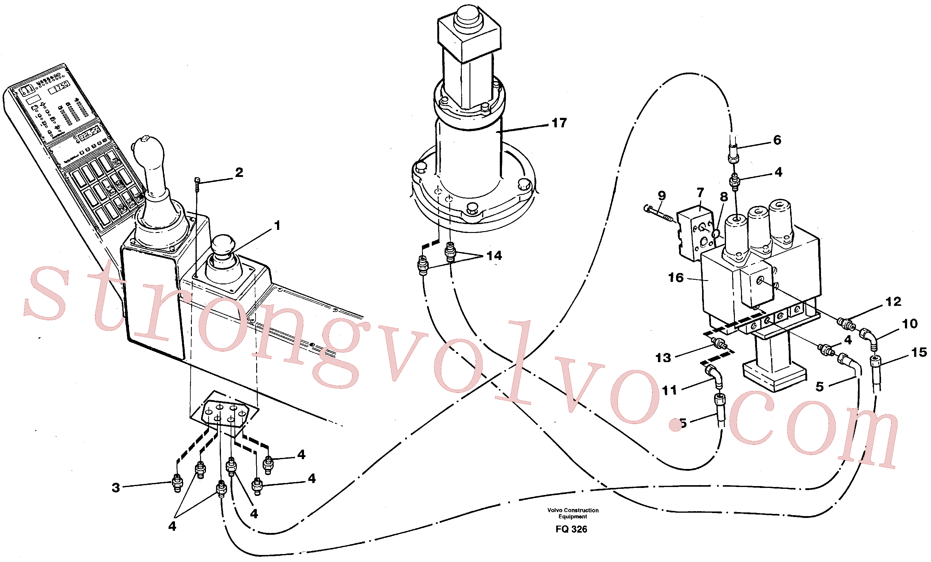 Volvo VOE14248259 Válvula pressão comand Volvo Acessórios para escavadeira
