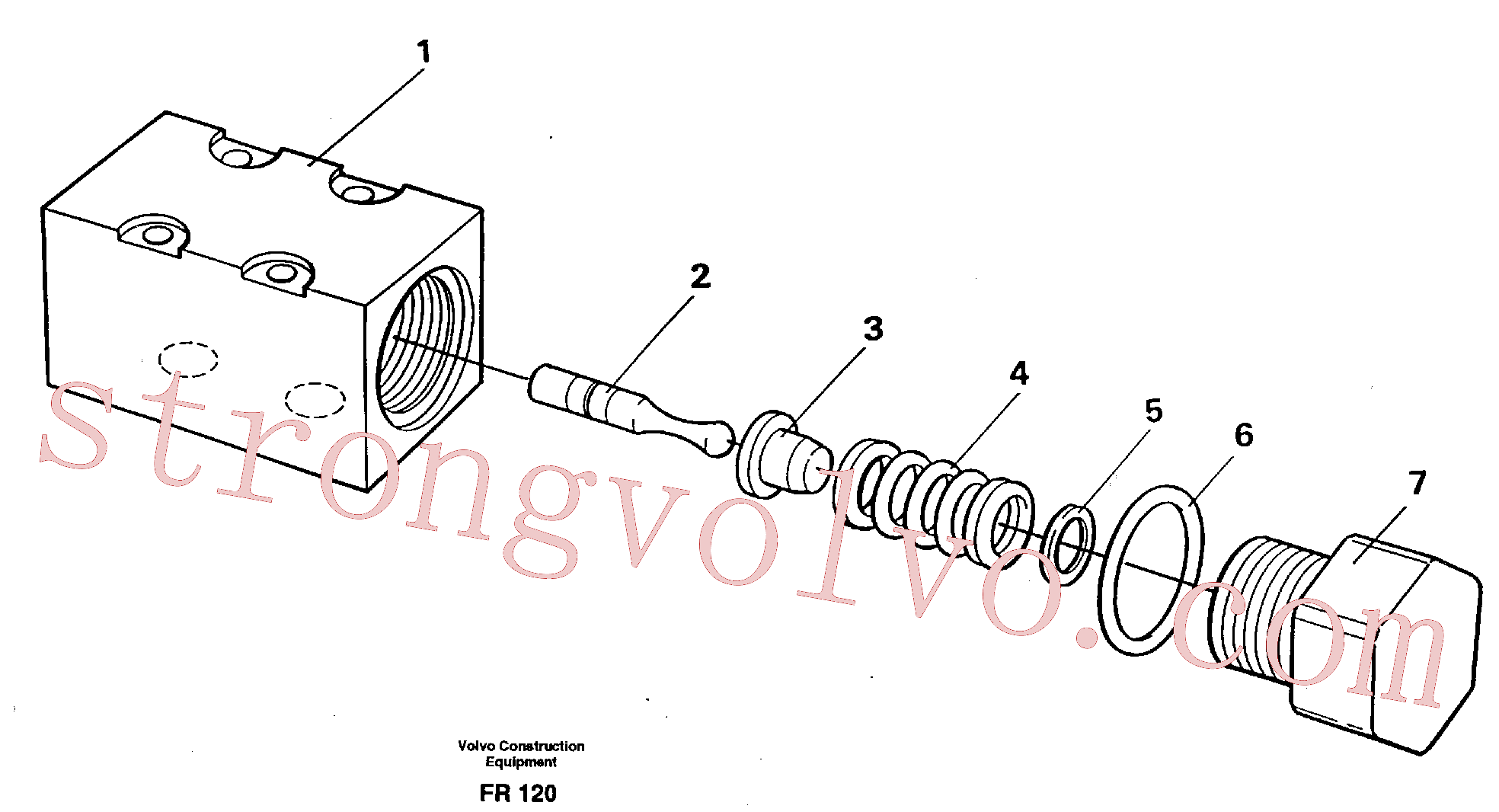Volvo Acessórios para escavadeira VOE14234430 Válvula limitadora de pressão Acessórios