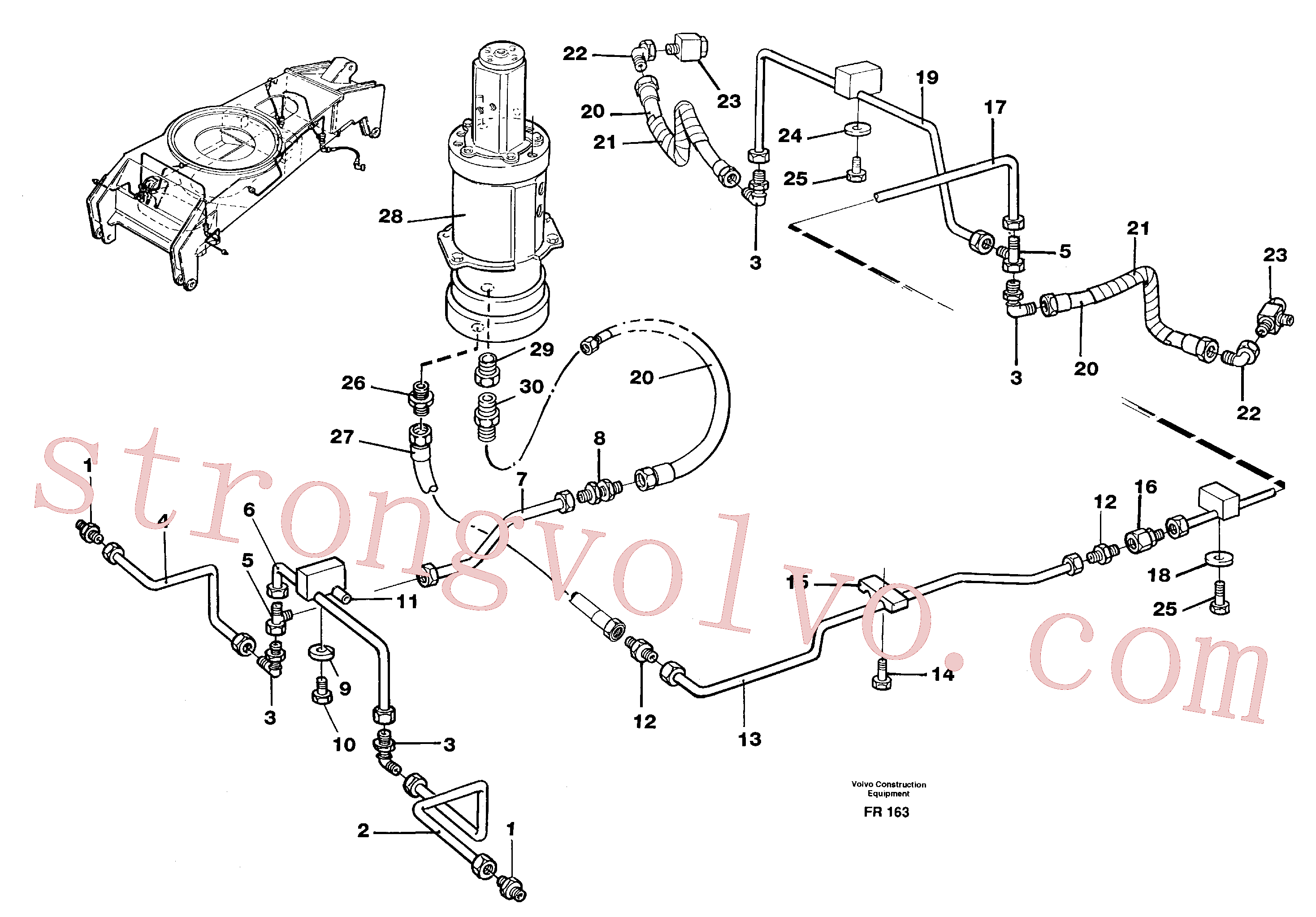 VOE14047957 Tubo Volvo escavadeira
