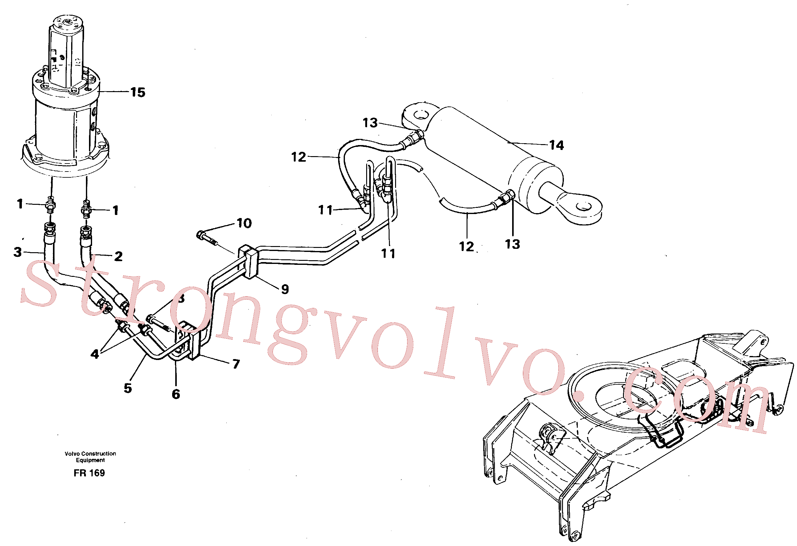 China Made VOE14012502 Niple Volvo Acessórios para escavadeira