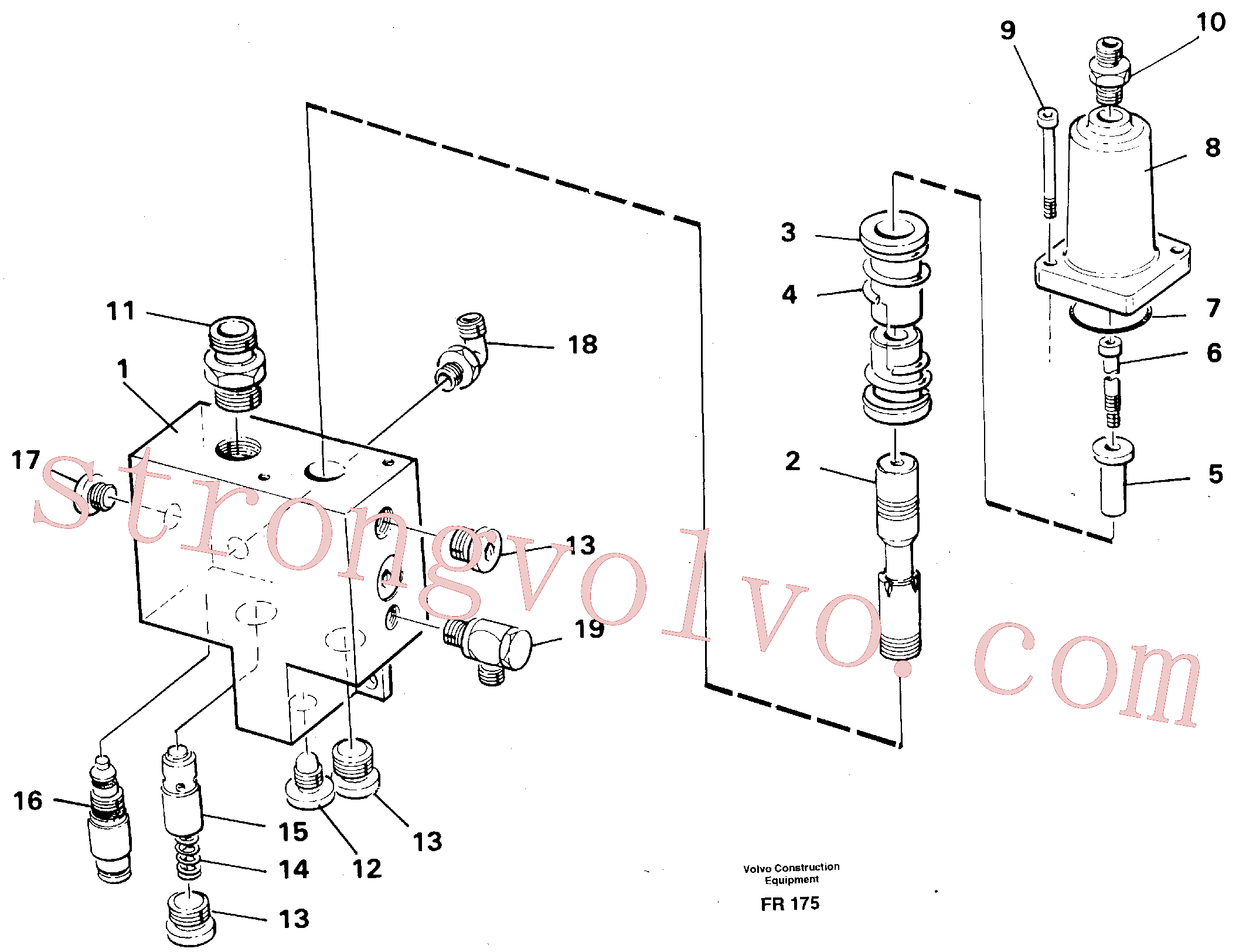 China Made VOE14252569 Slide Volvo Acessórios para escavadeira
