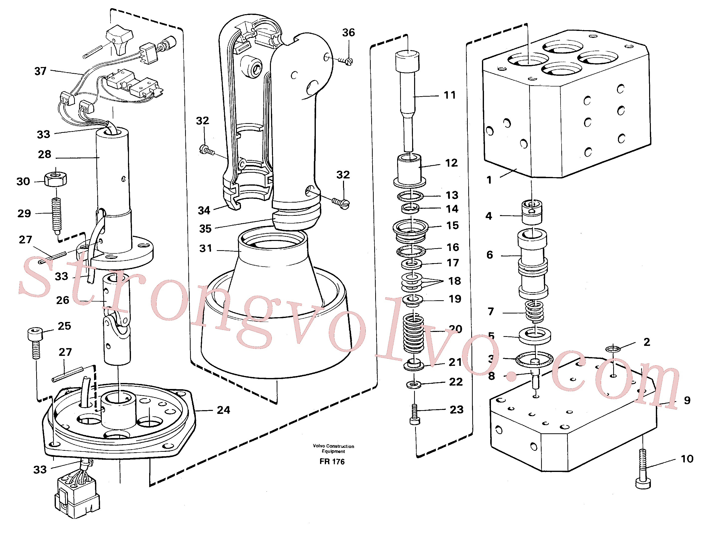 VOE14254687 Volvo Válvula de pressão de controlo(FR176 Montagem)