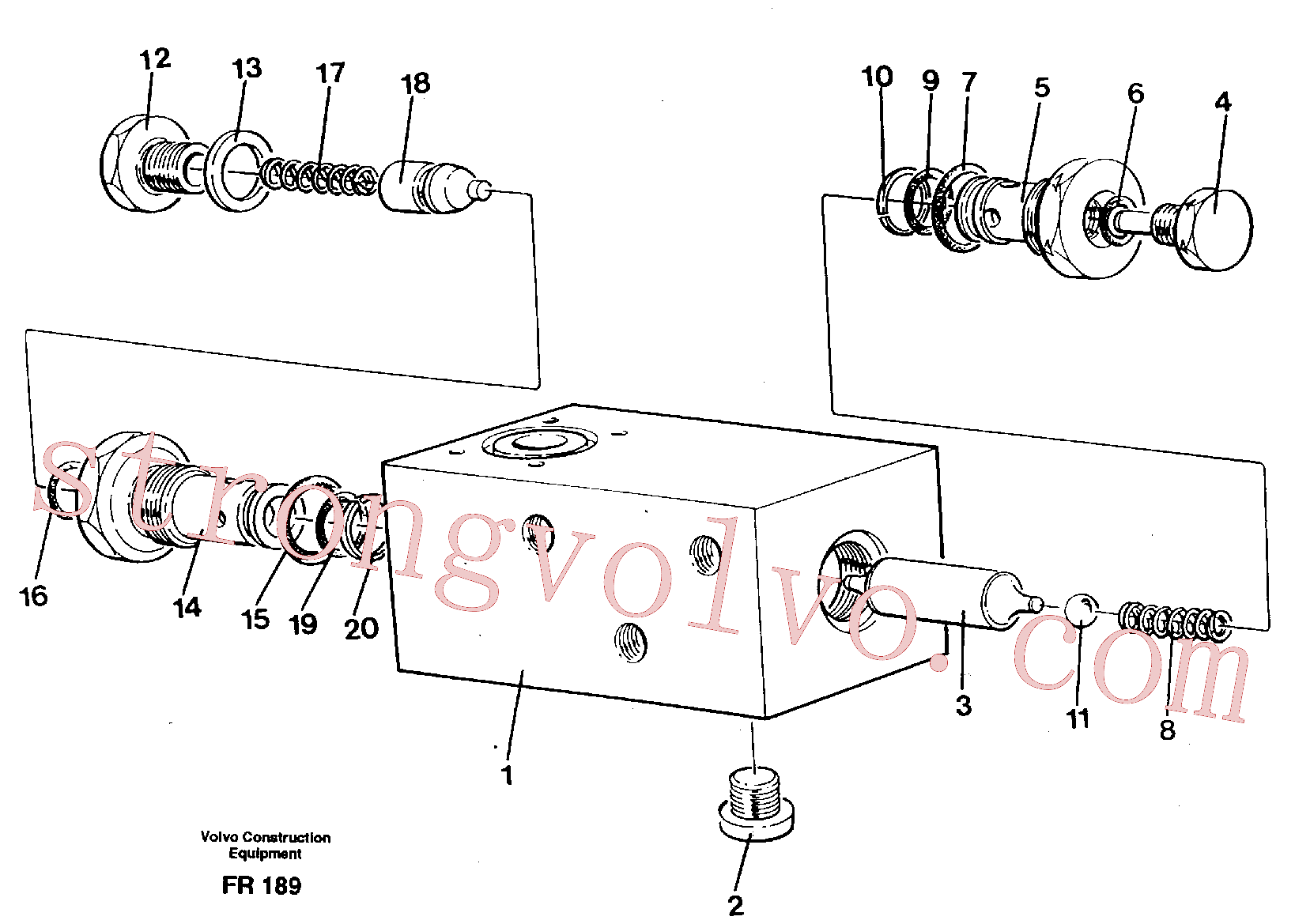 Volvo Montagem VOE14246108 Cartridge Housi Acessórios