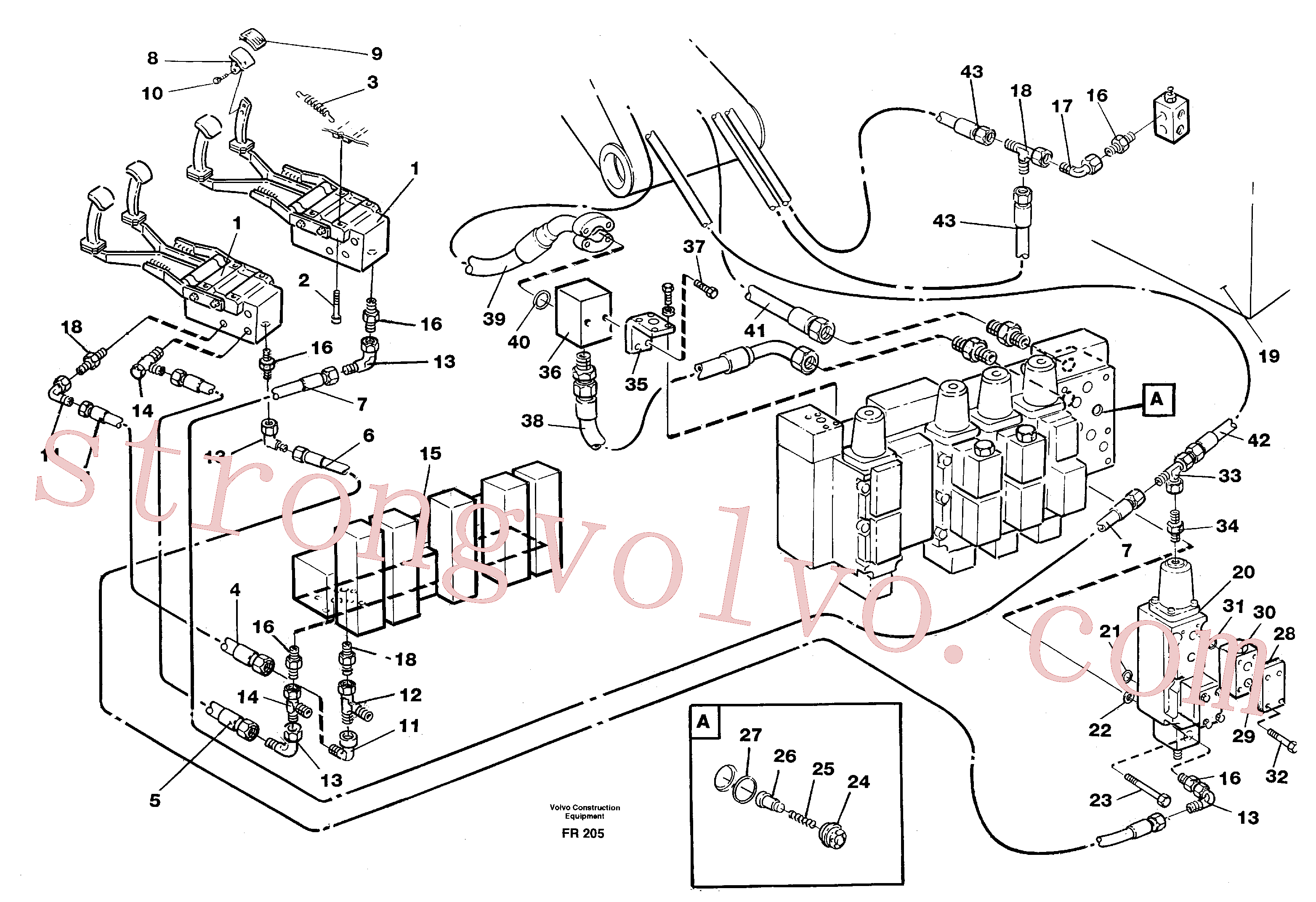 VOE14258739 Directional Valve Volvo escavadeira