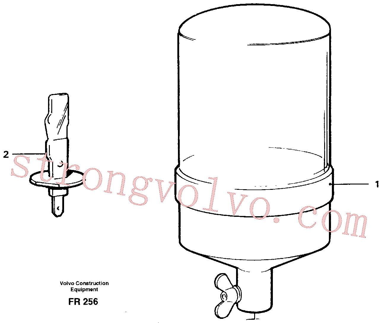 VOE11999125 Volvo Farol rotativo(FR256 Montagem)
