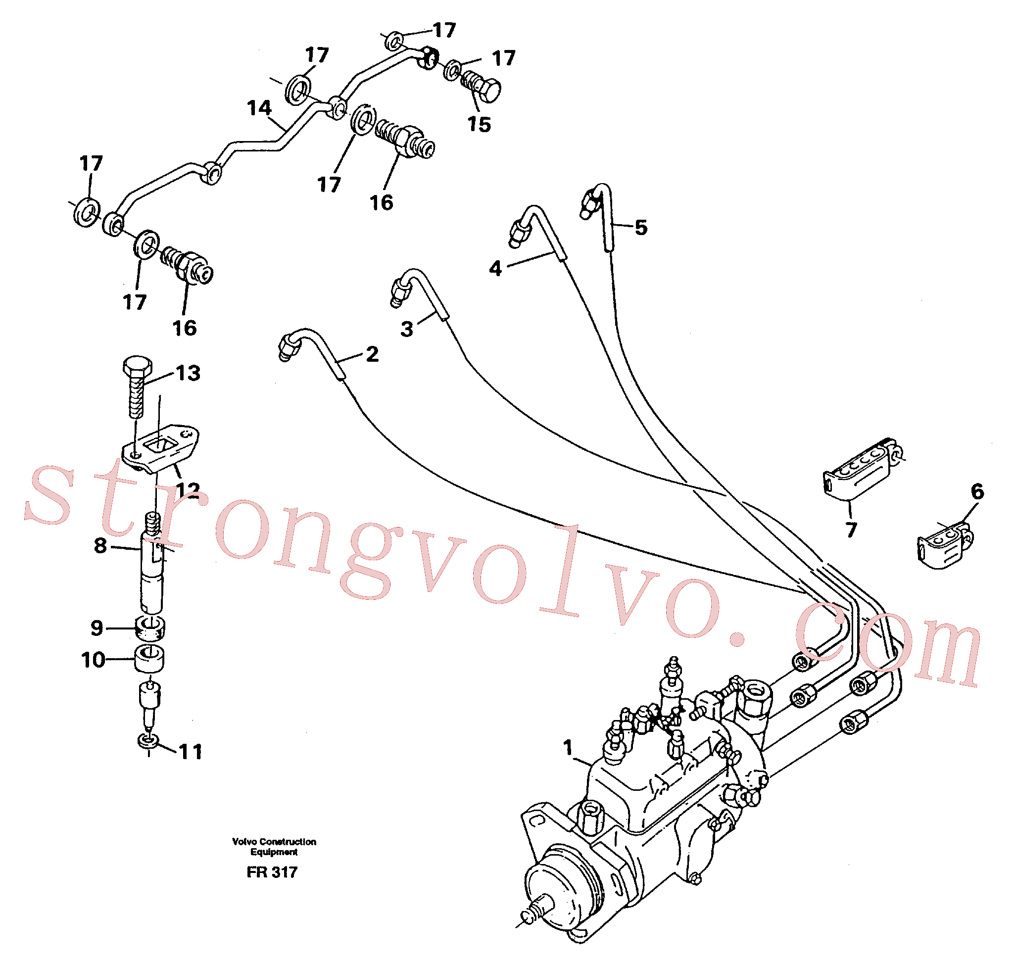 VOE957171 Junta Inscreva-se para Volvo Acessórios para escavadeira