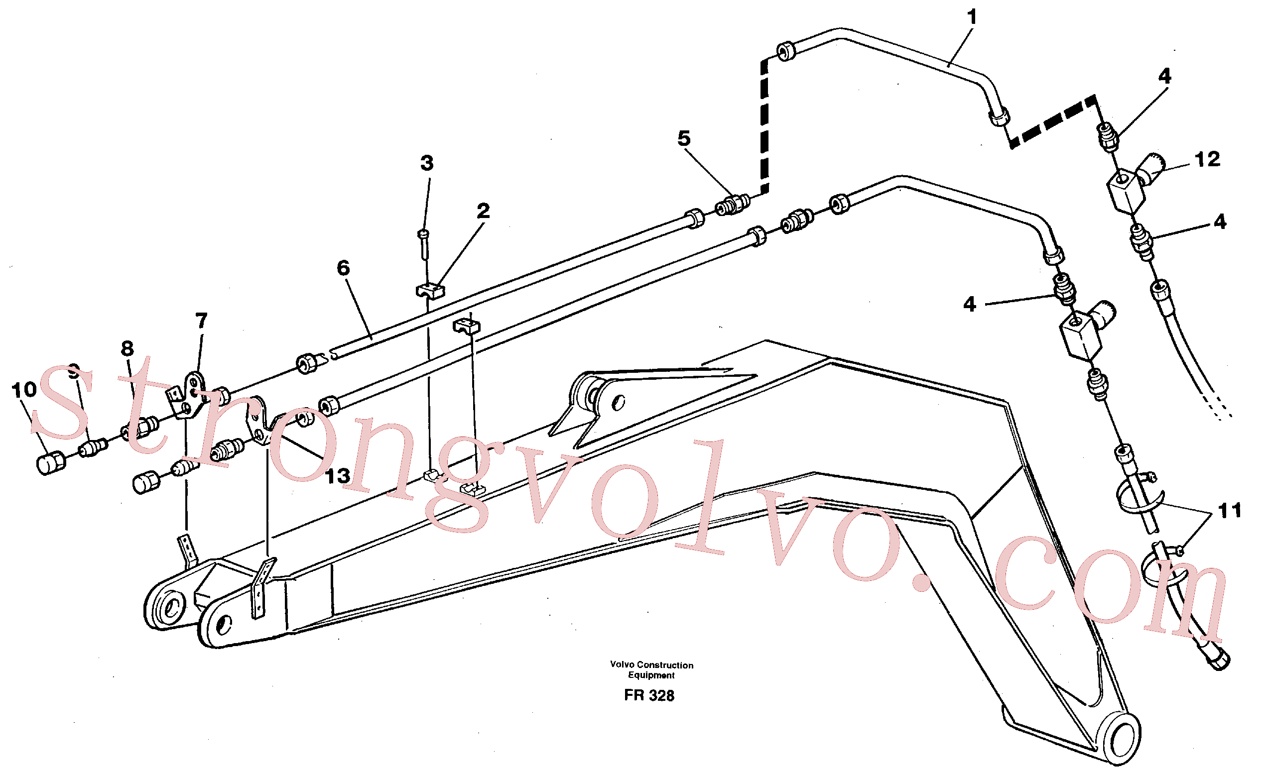 Atacado VOE14251605 Tube Assembly Volvo escavadeira