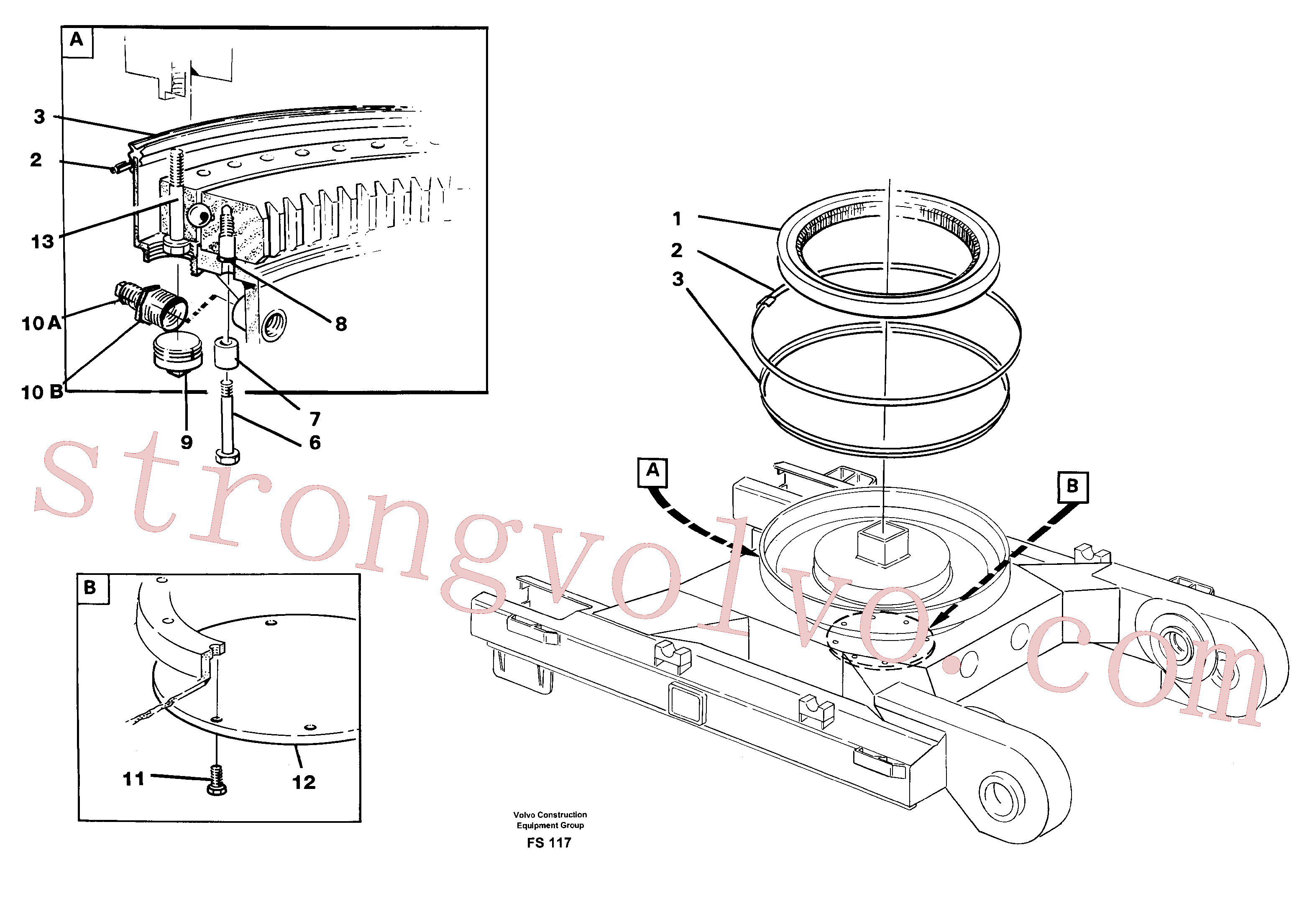 VOE14023063 Volvo Acoplamento do anel rotativo(FS117 Montagem)