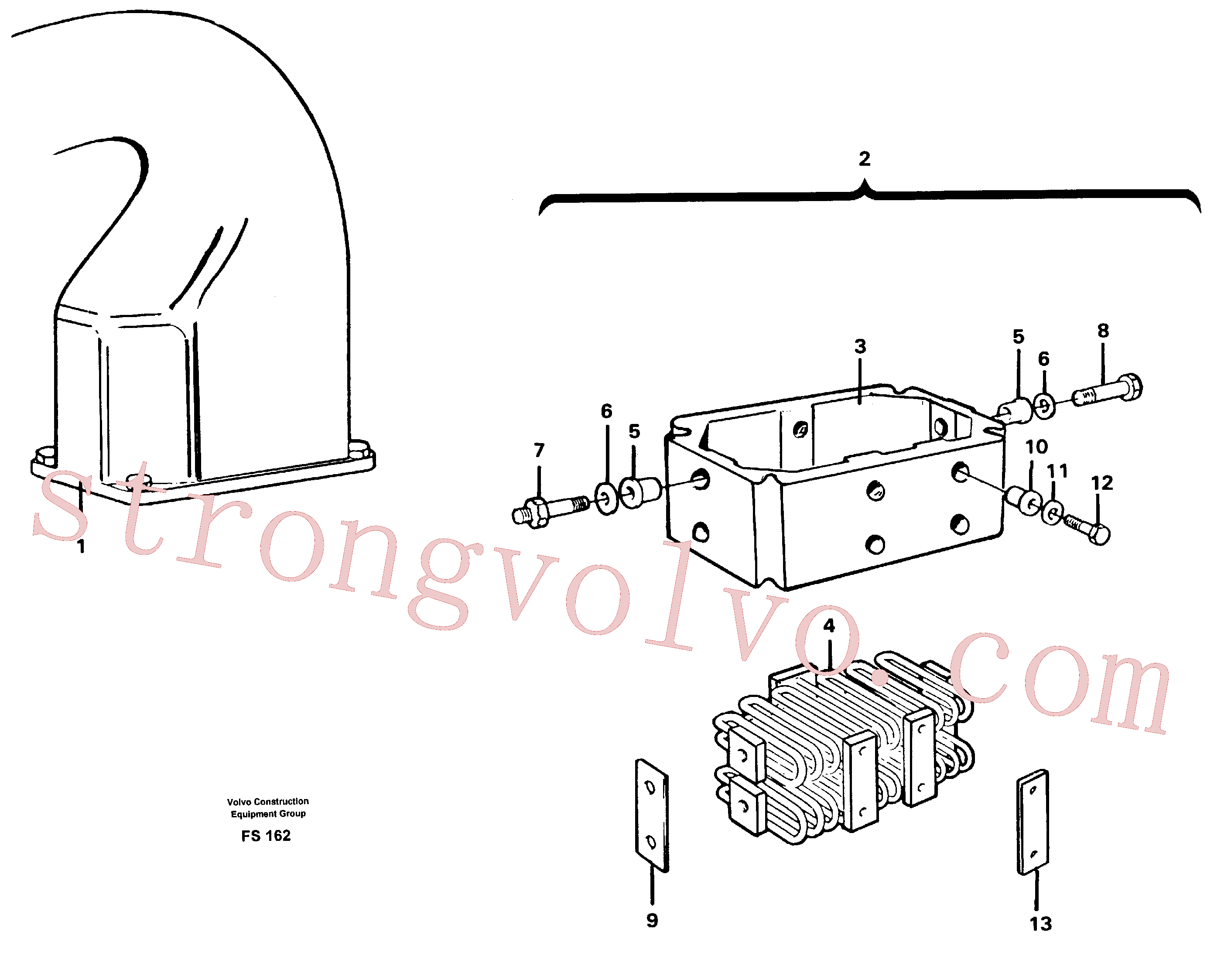 VOE13949652 Volvo Pré-aquecedor(FS162 Montagem)