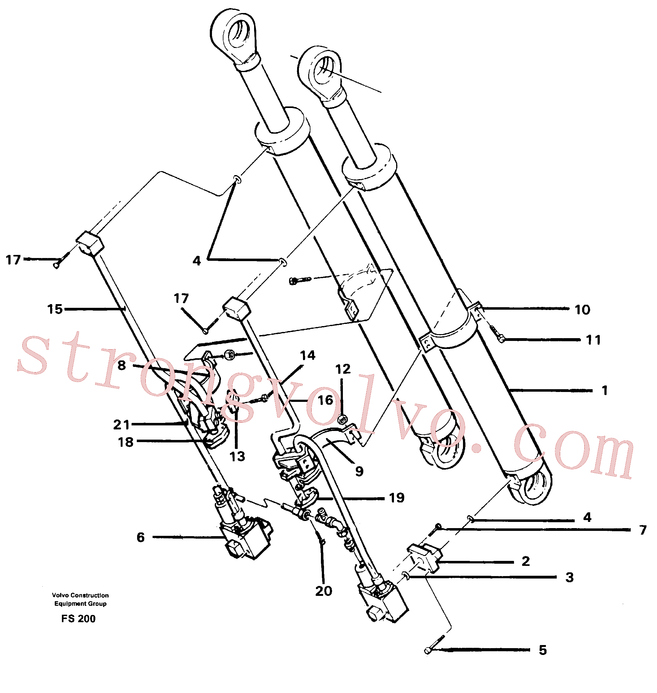Atacado VOE14257334 Tube Assembly Volvo escavadeira