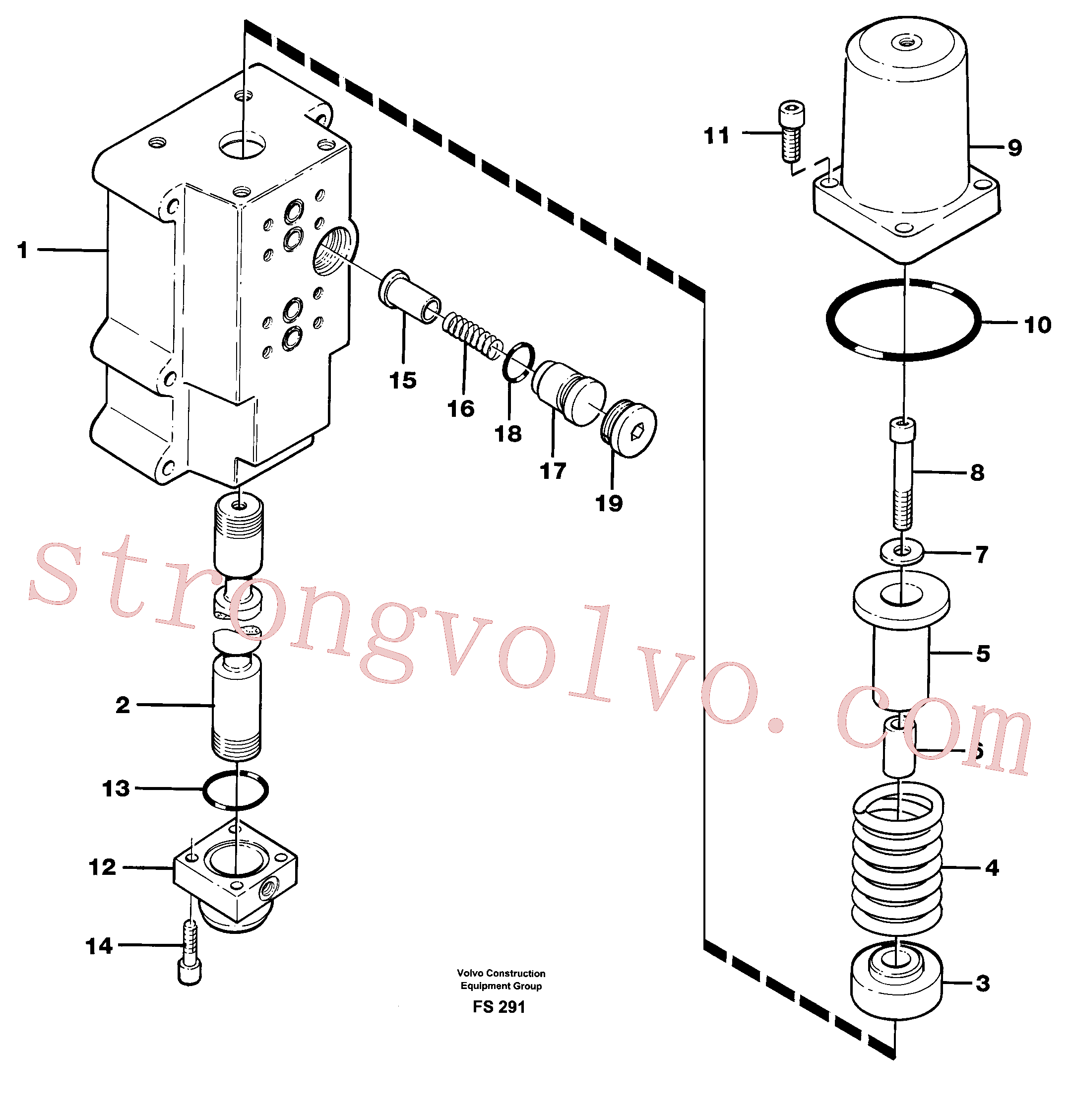 Volvo VOE14256969 Directional Valve Volvo Acessórios para escavadeira
