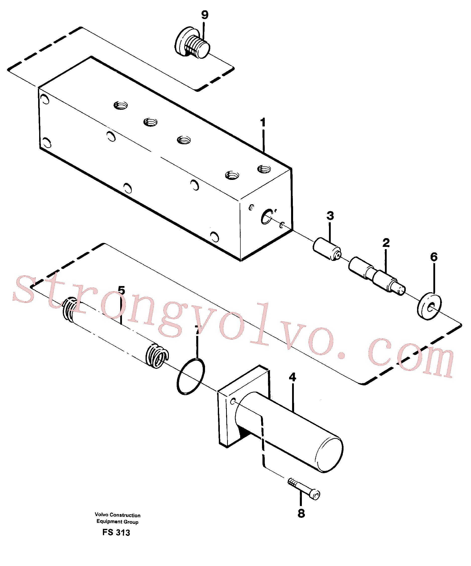Volvo Montagem VOE14243108 Carcaça Acessórios