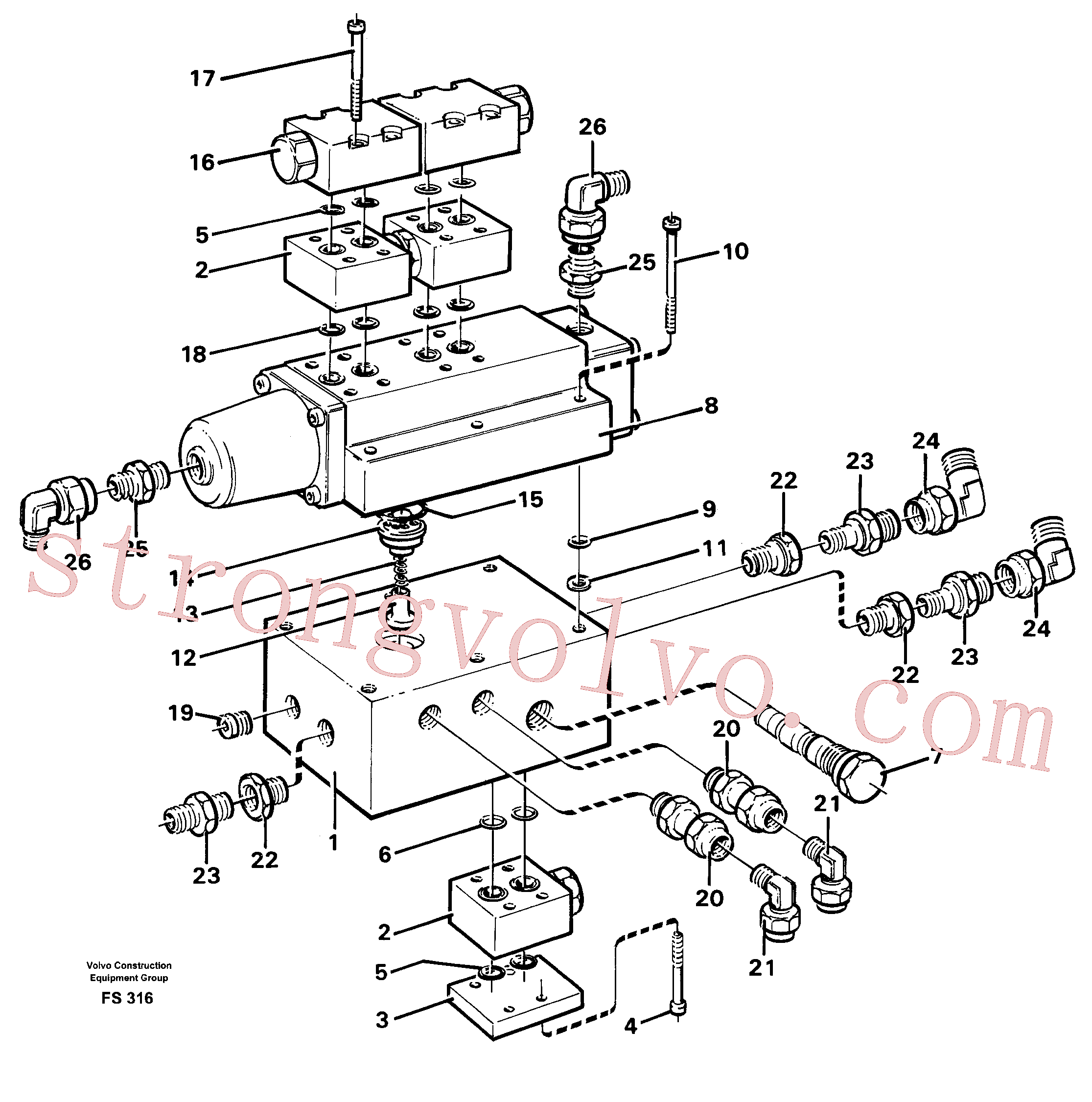 Volvo Montagem VOE14248192 Placa de montagem Acessórios