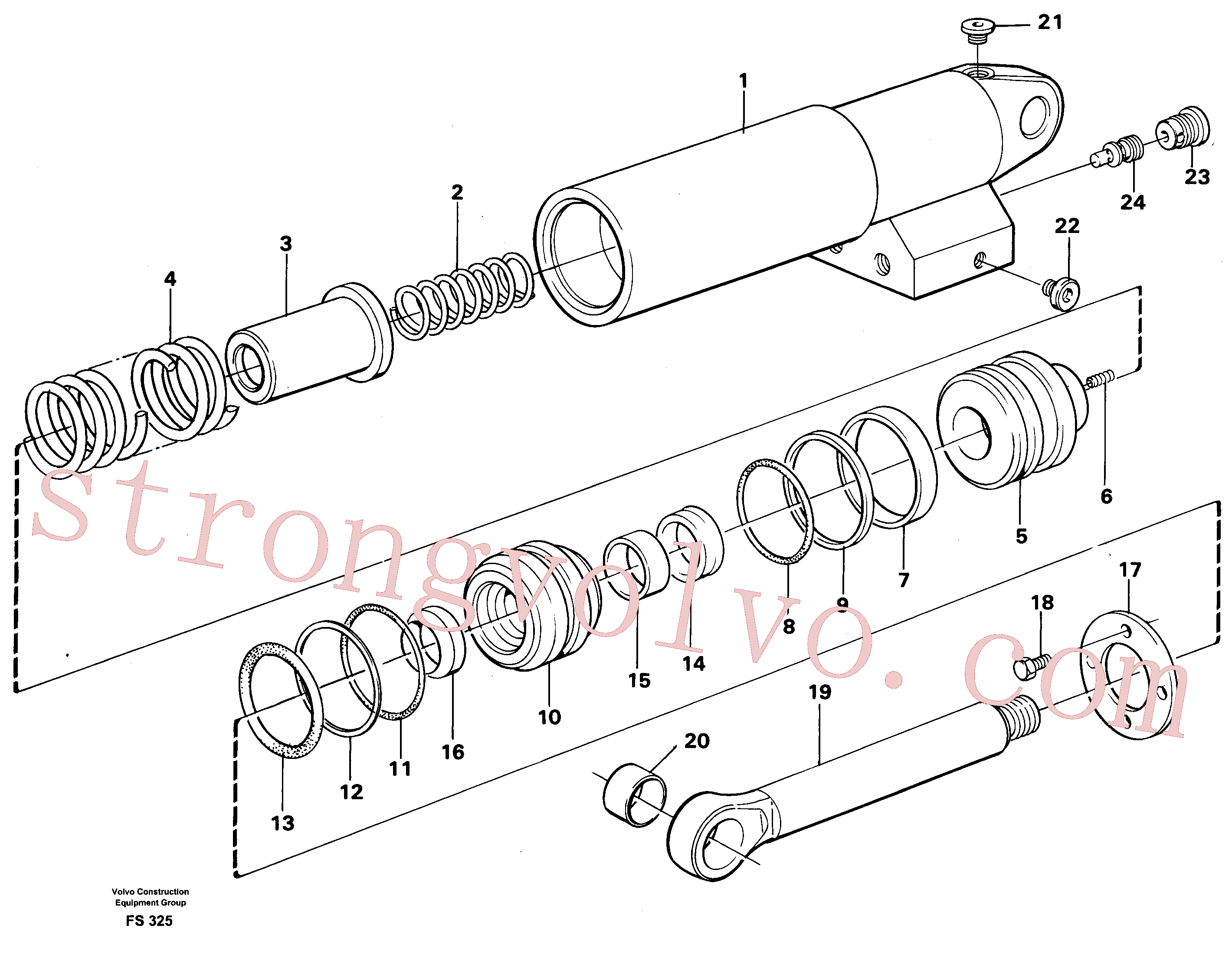 VOE14261642 Cilindro Inscreva-se para Volvo Acessórios para escavadeira