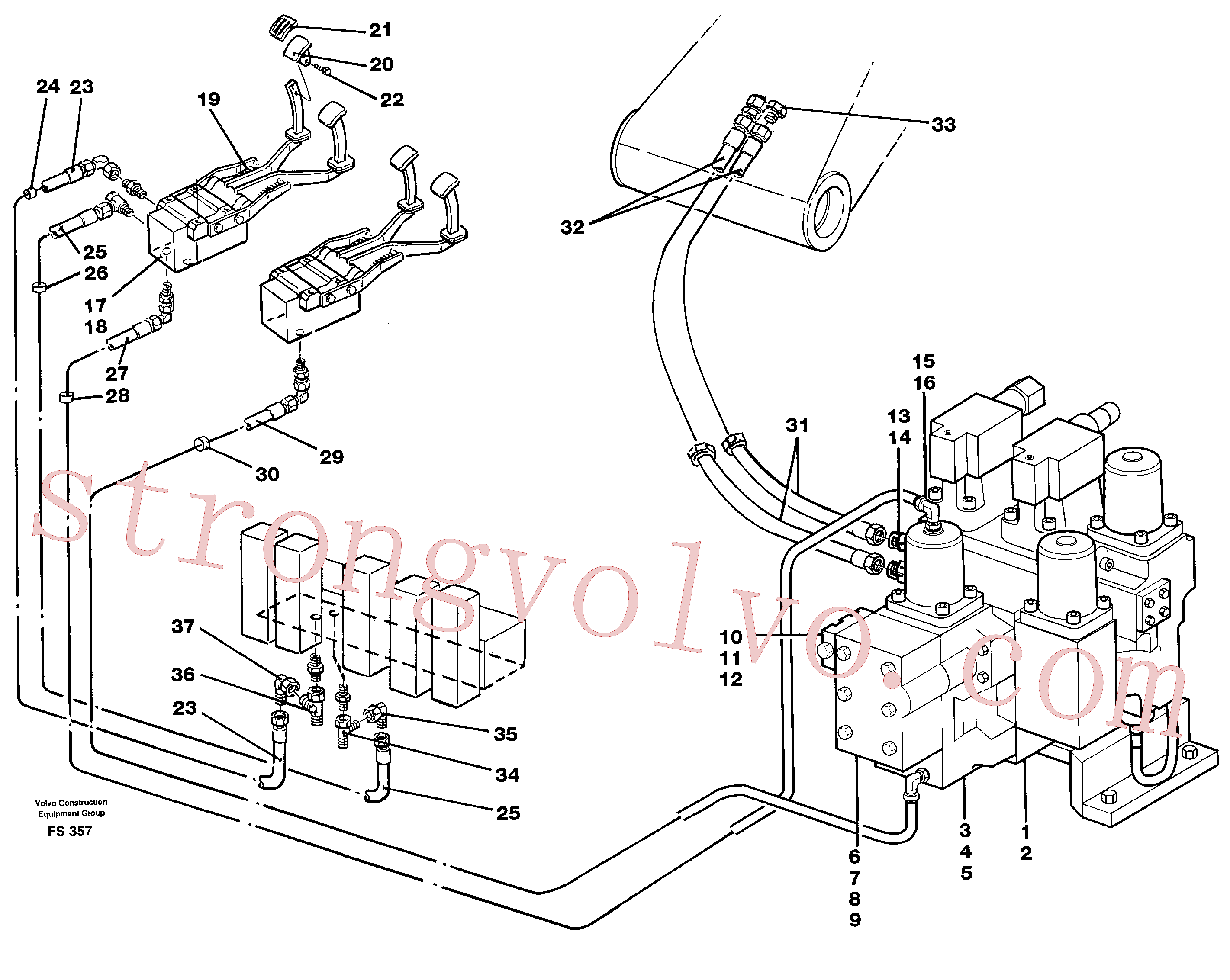 VOE14248231 Tube Assembly Inscreva-se para Volvo Acessórios para escavadeira