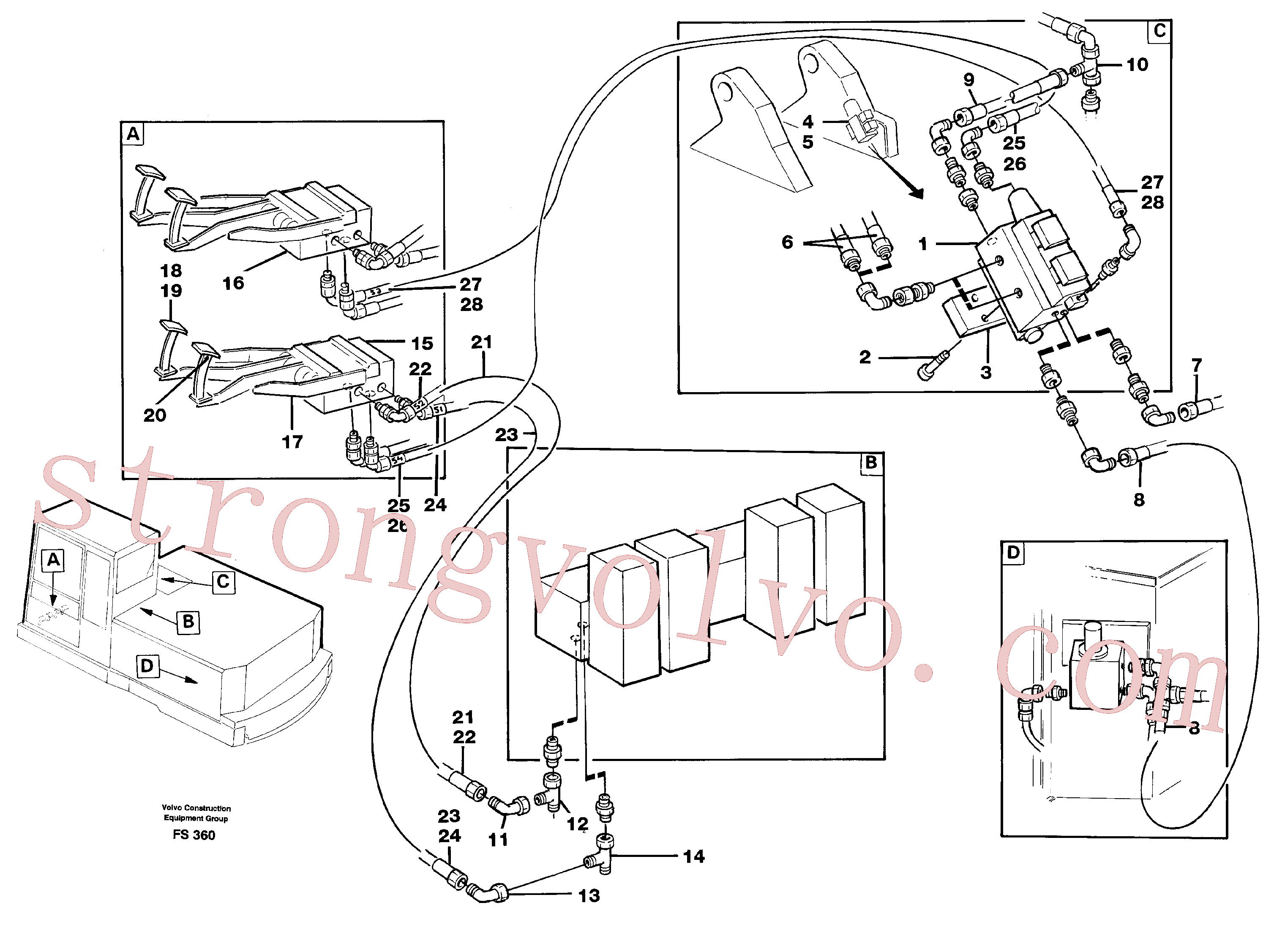 Volvo Montagem VOE14248209 Corpo da válvula Acessórios