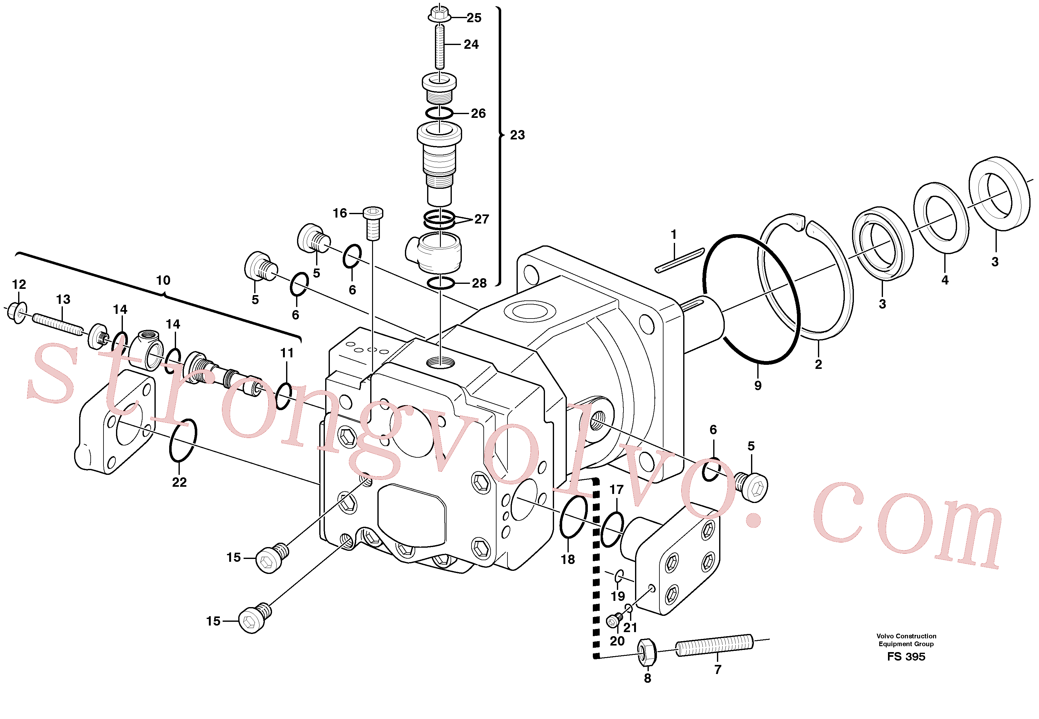 VOE14212131 Anel-o Volvo escavadeira