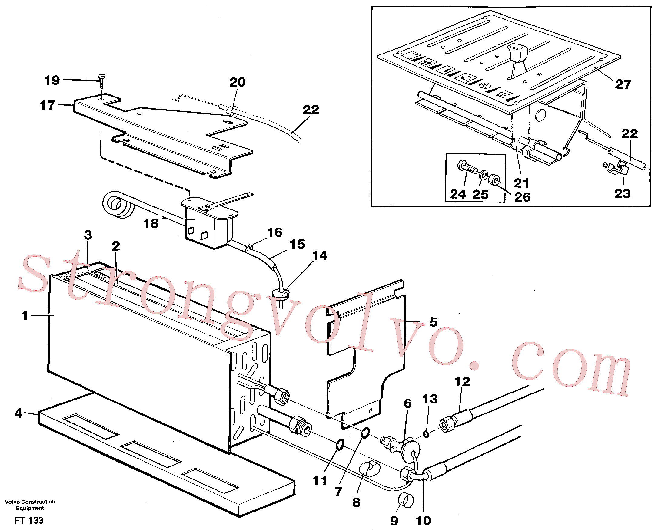 China Made VOE14210342 Passa muro Volvo Acessórios para escavadeira