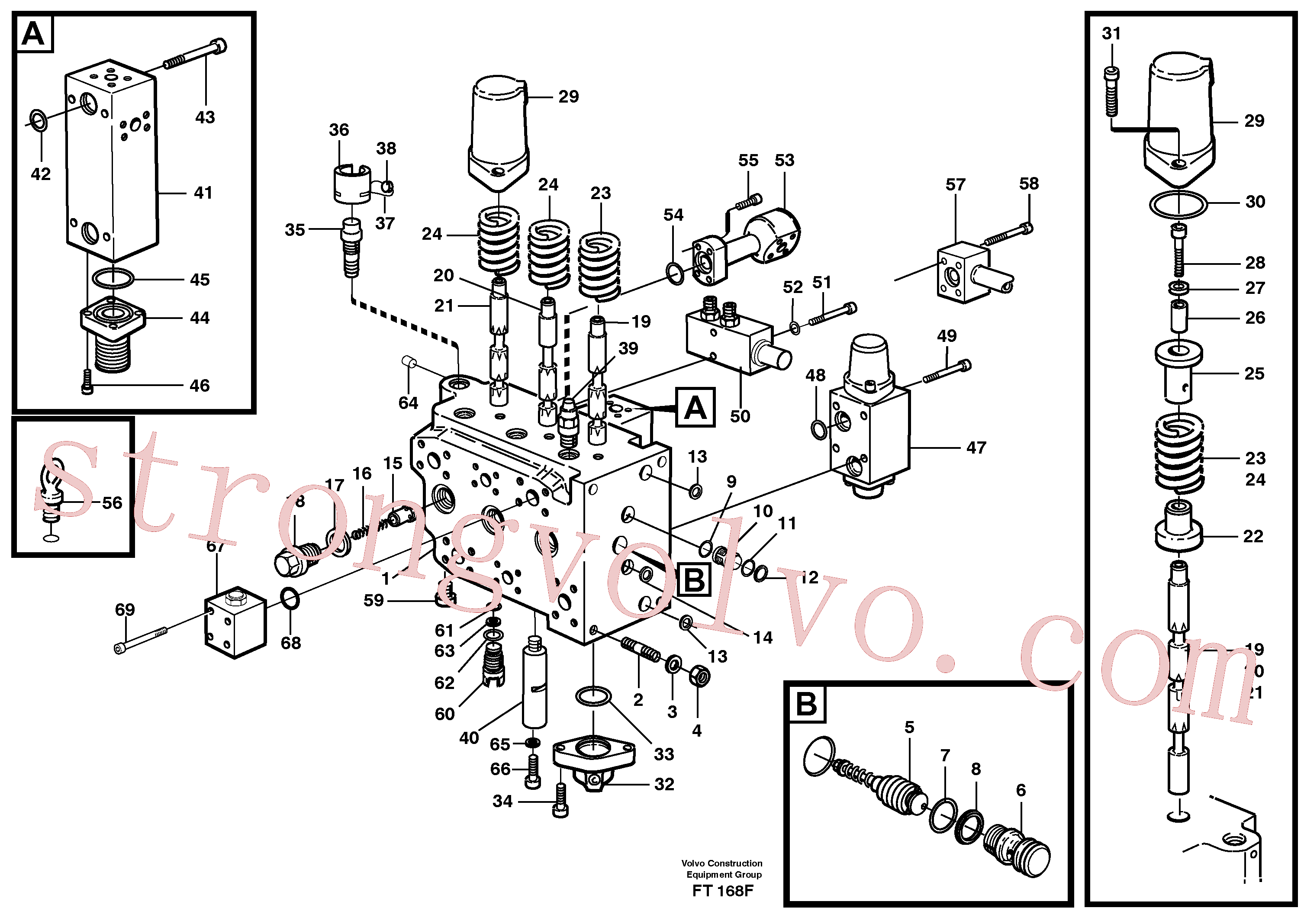 Volvo Acessórios para escavadeira VOE14340312 Válvula Acessórios