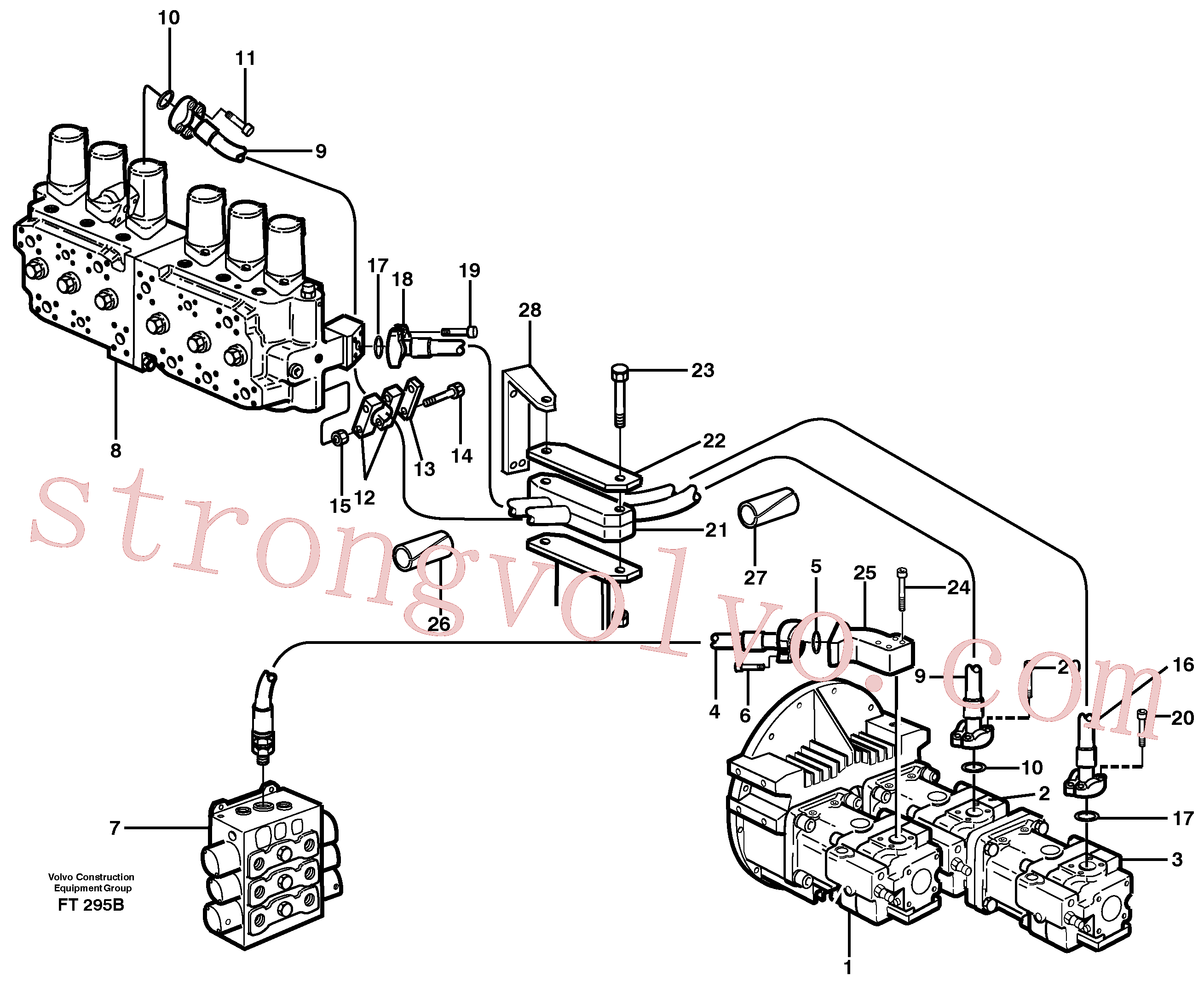 China Made VOE14268066 Mangueira hidráulica Volvo Acessórios para escavadeira