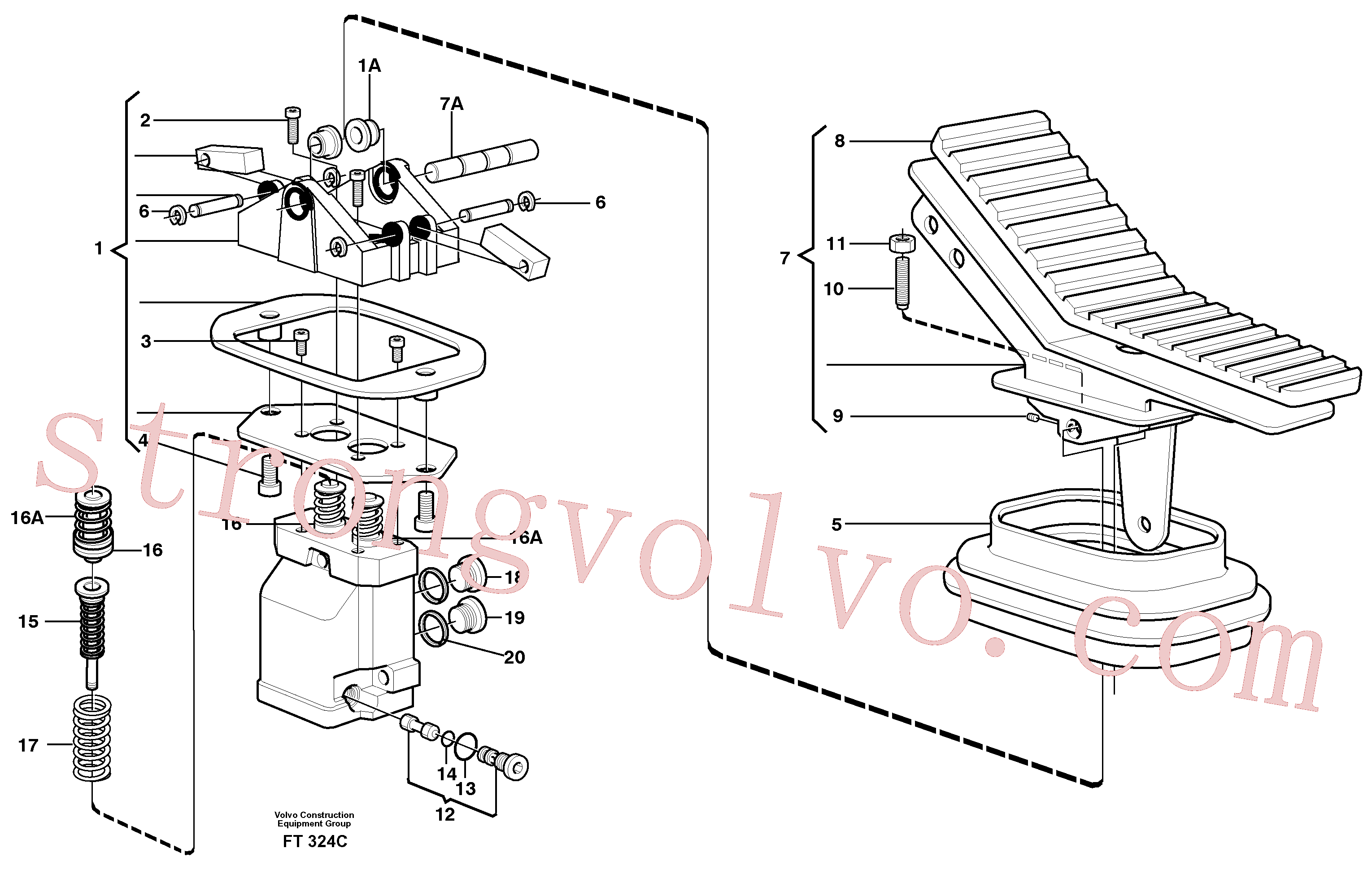 Atacado VOE11702898 Anel-o Volvo escavadeira