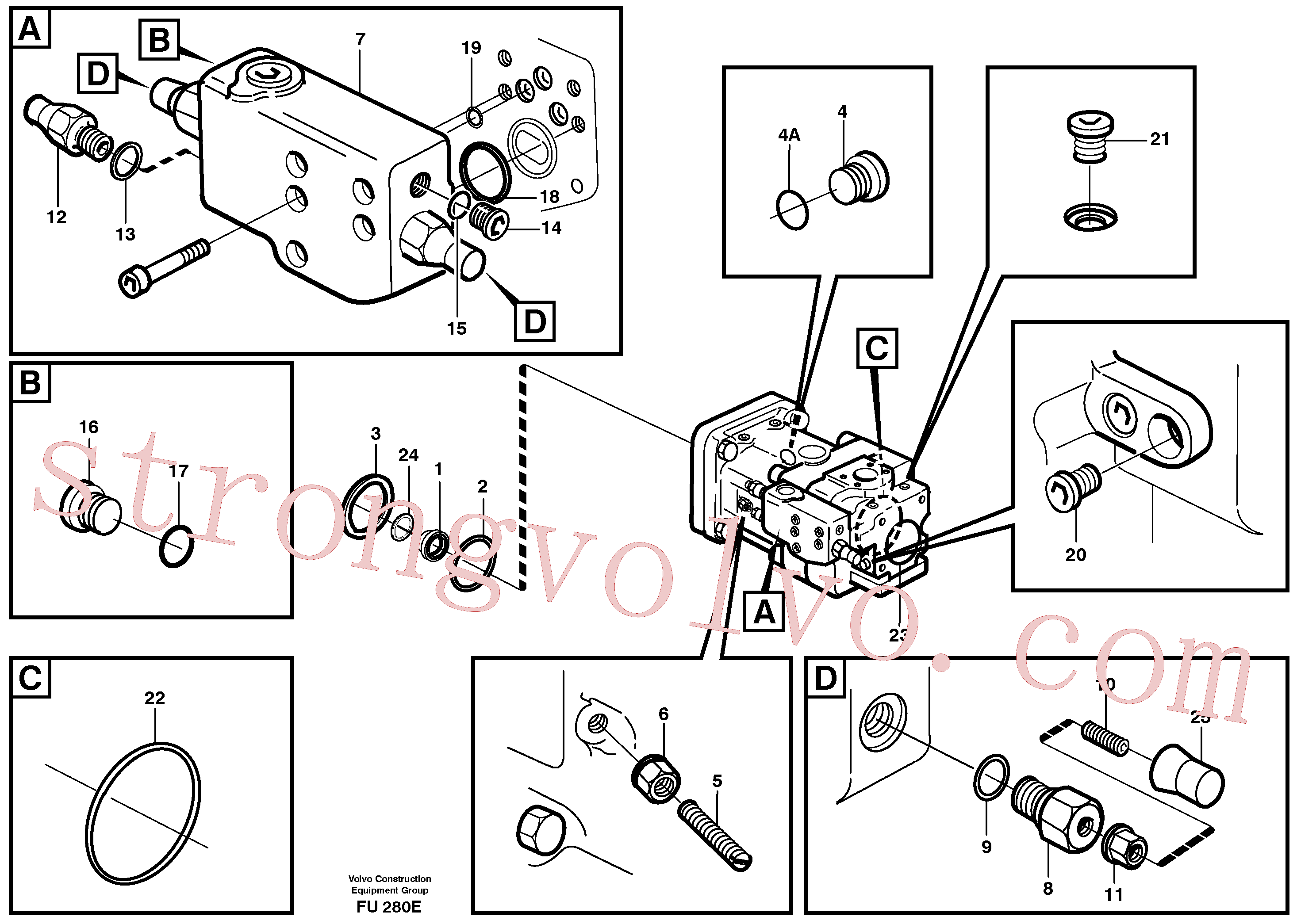 VOE11706933 Arruela de ajuste Volvo escavadeira
