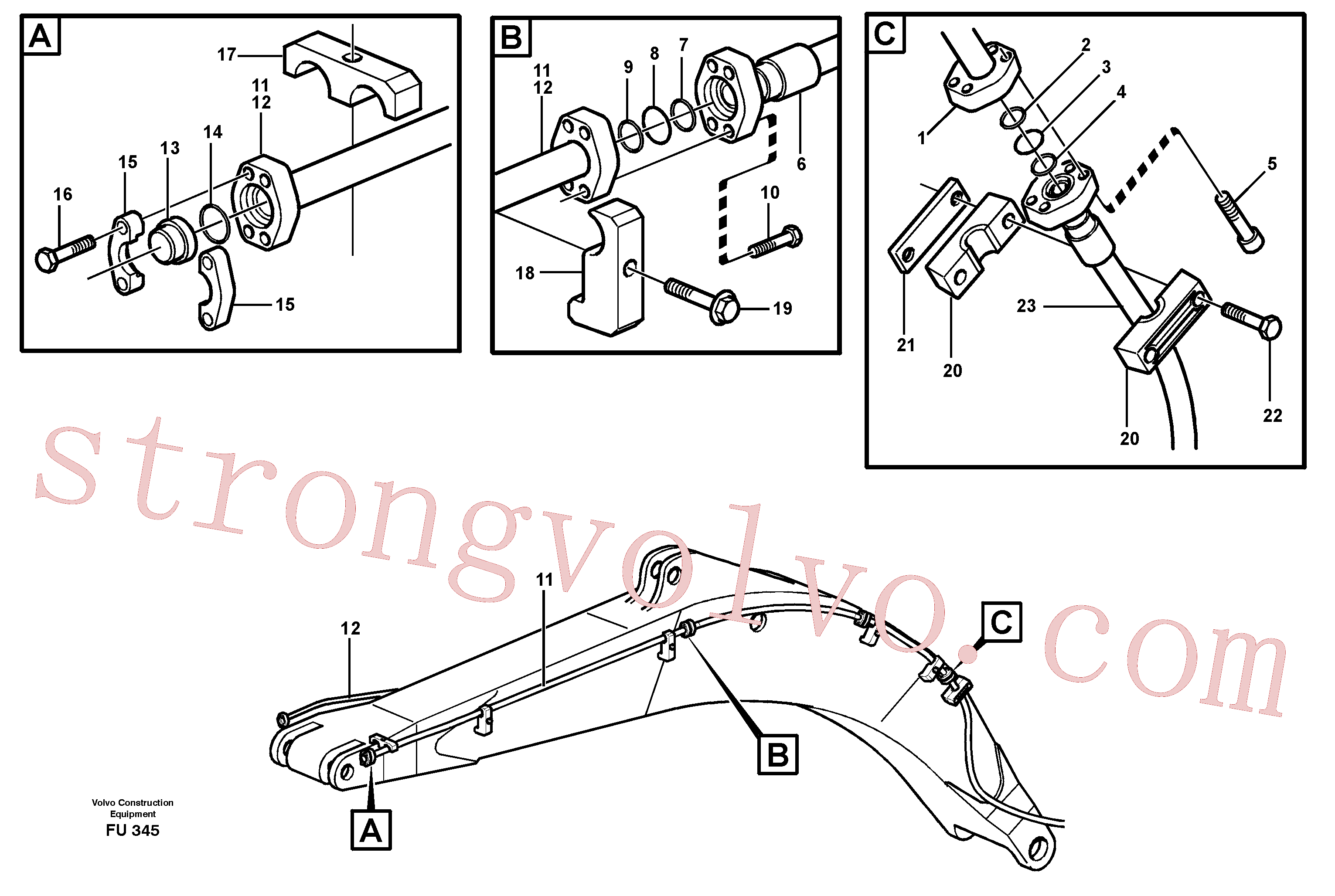 VOE14340686 Anel Inscreva-se para Volvo Acessórios para escavadeira