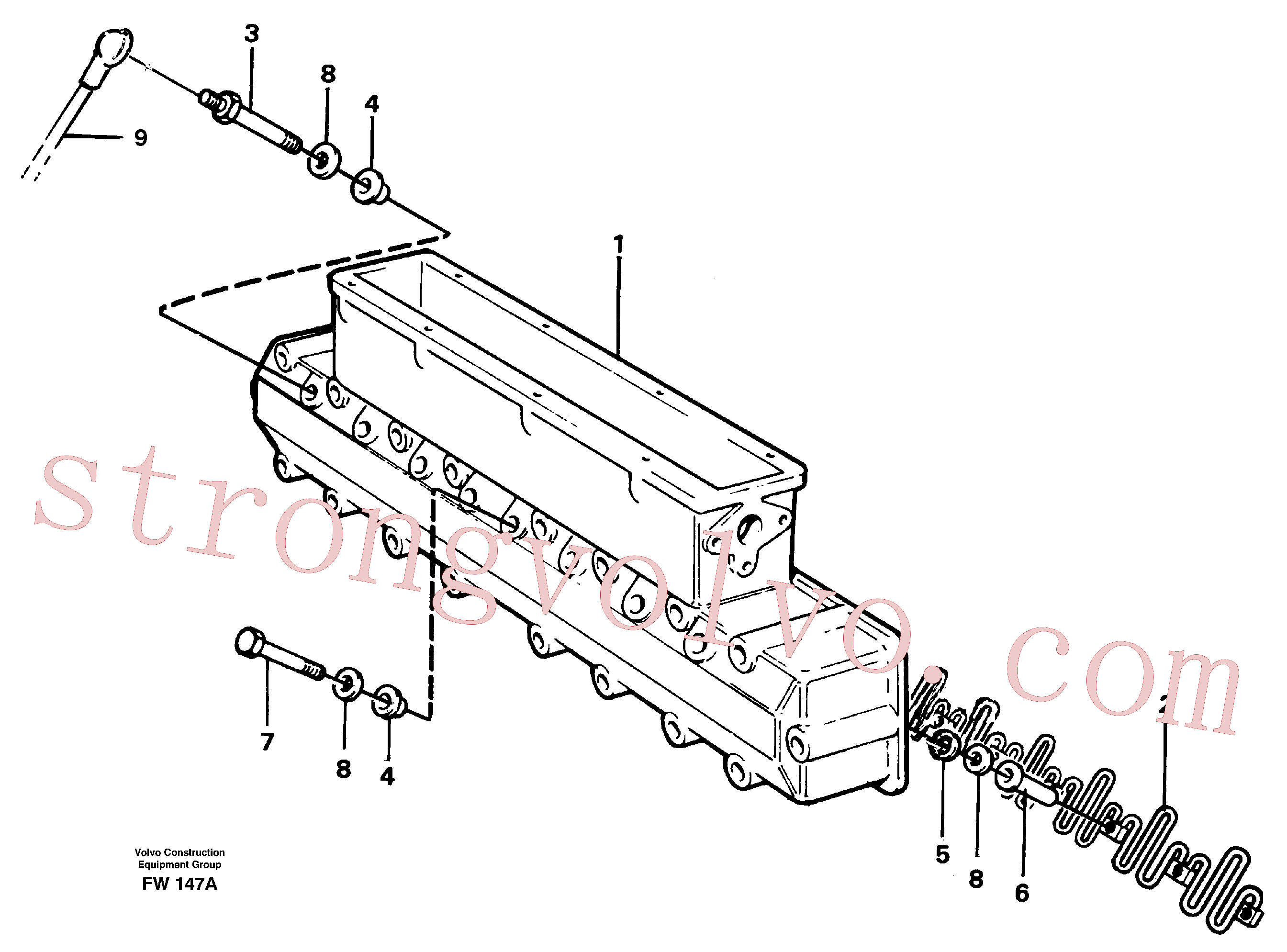VOE955303 Volvo Colector de admissão(FW147A Montagem)